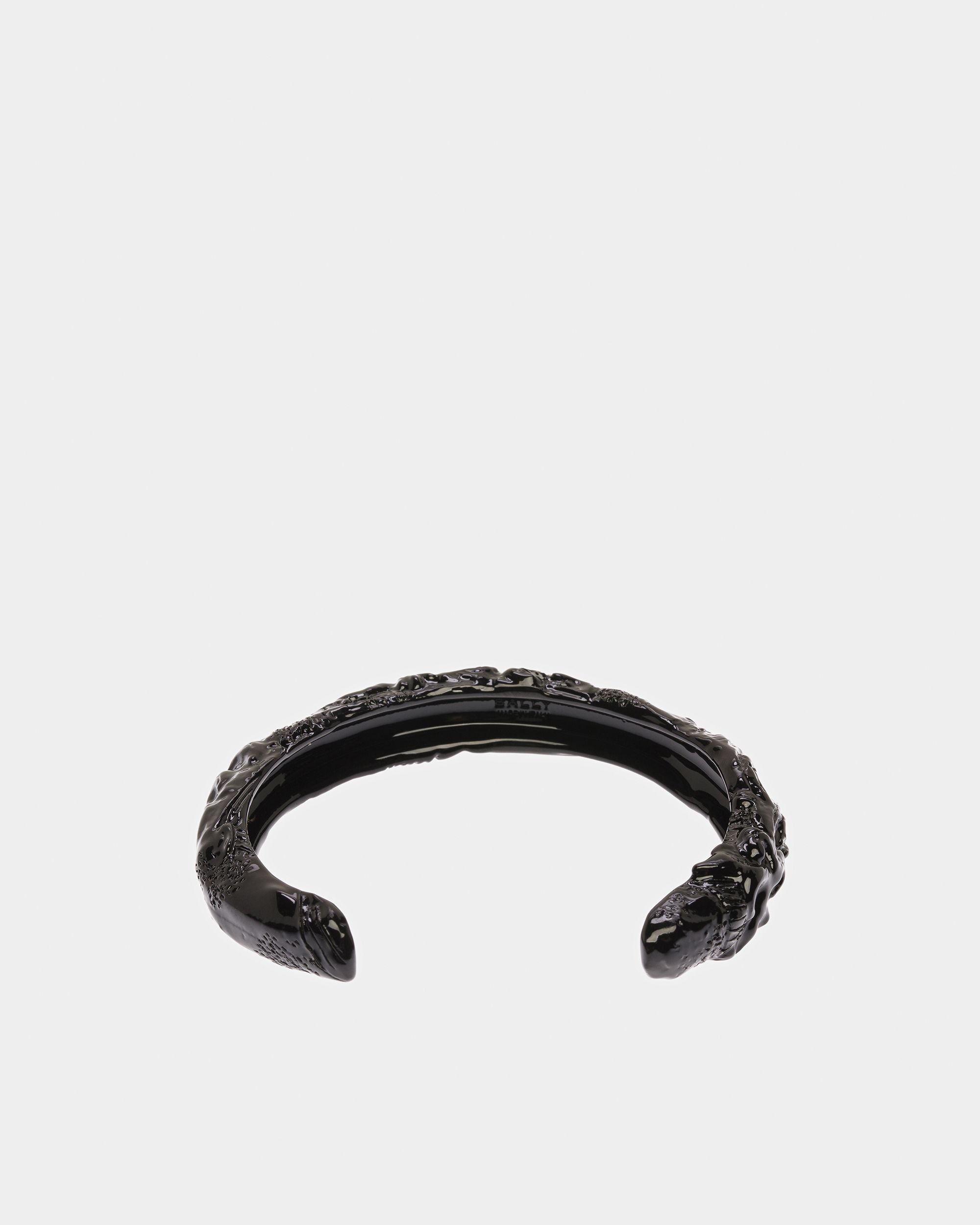 Bally Global - Bracelet Manchette Effet Sculptural En Noir - Noir
