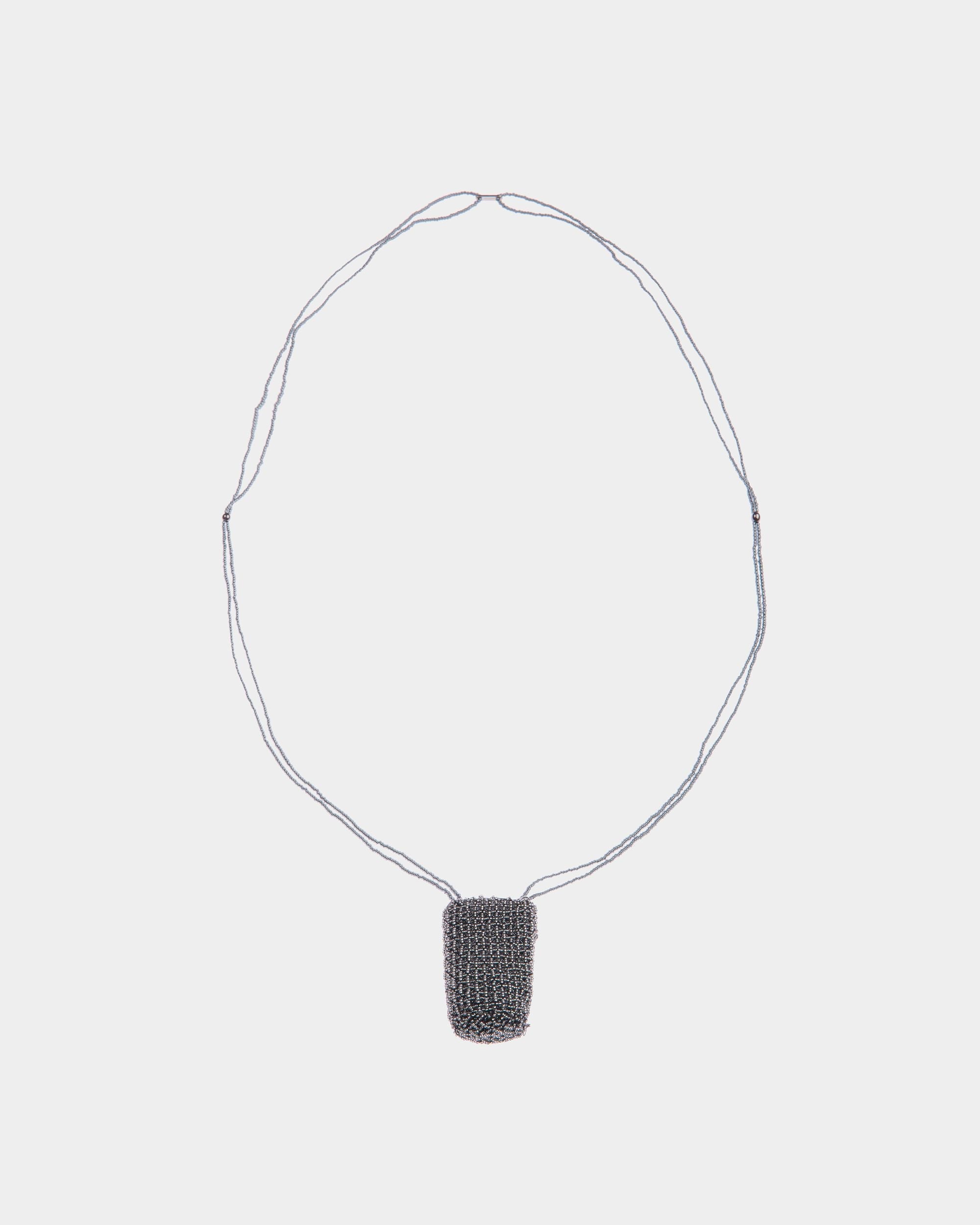 Bally Global - Beads Necklace in Silver Beads - Gris