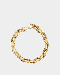 Épais Collier Fermoir À Bascule Couleur Or Jaune