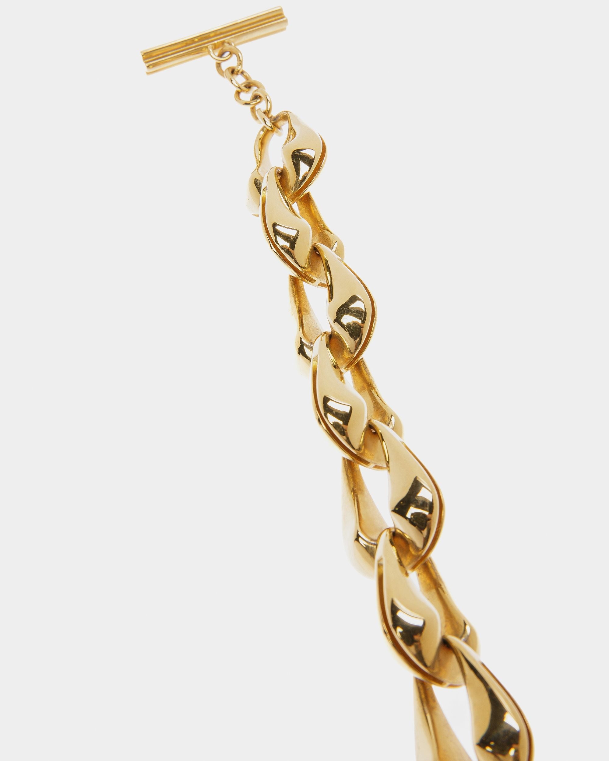 Bally Global - Épais Collier Fermoir À Bascule Couleur Or Jaune - Or