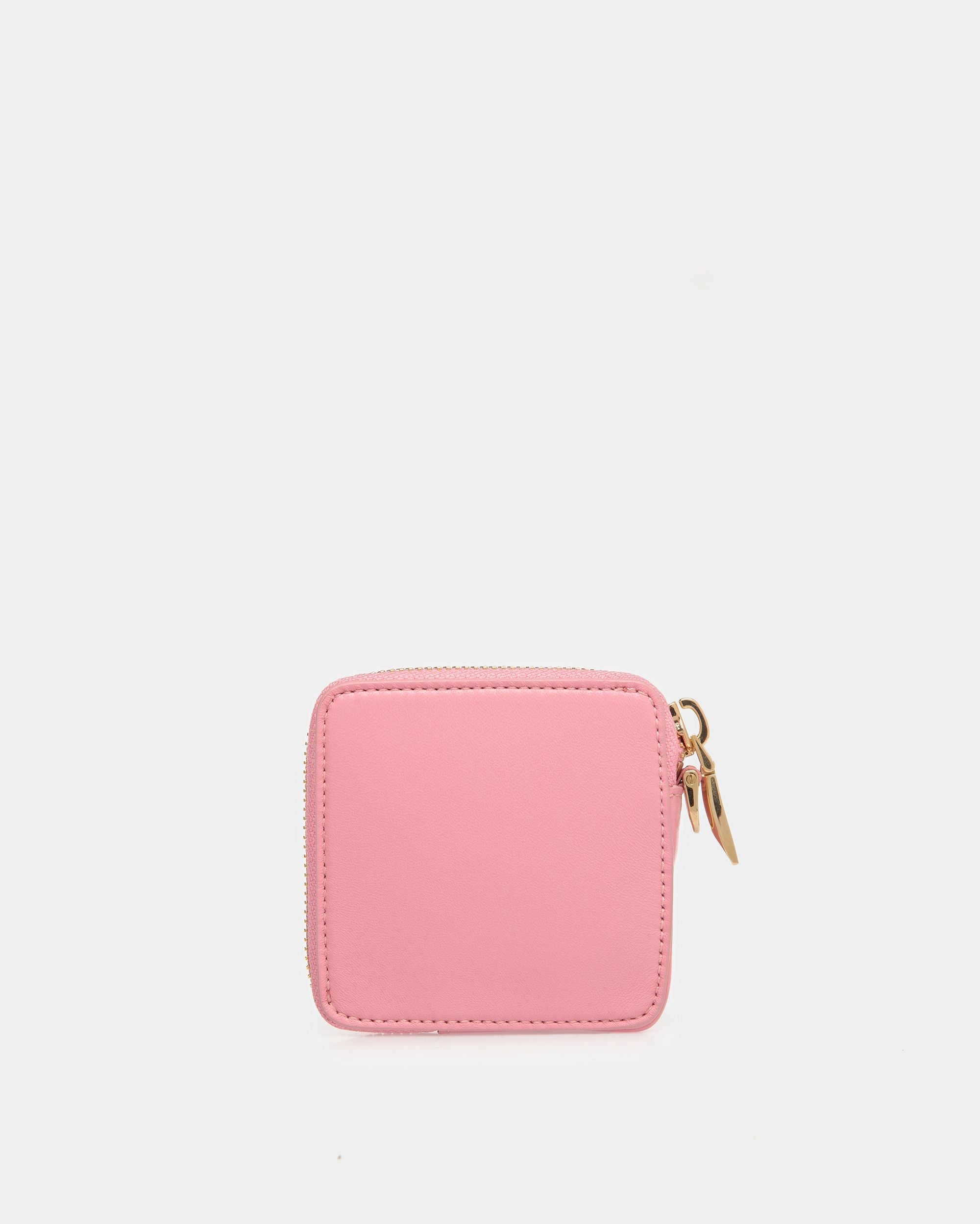 Bally Global - Monedero Con Cremallera Block De Piel - Rosa
