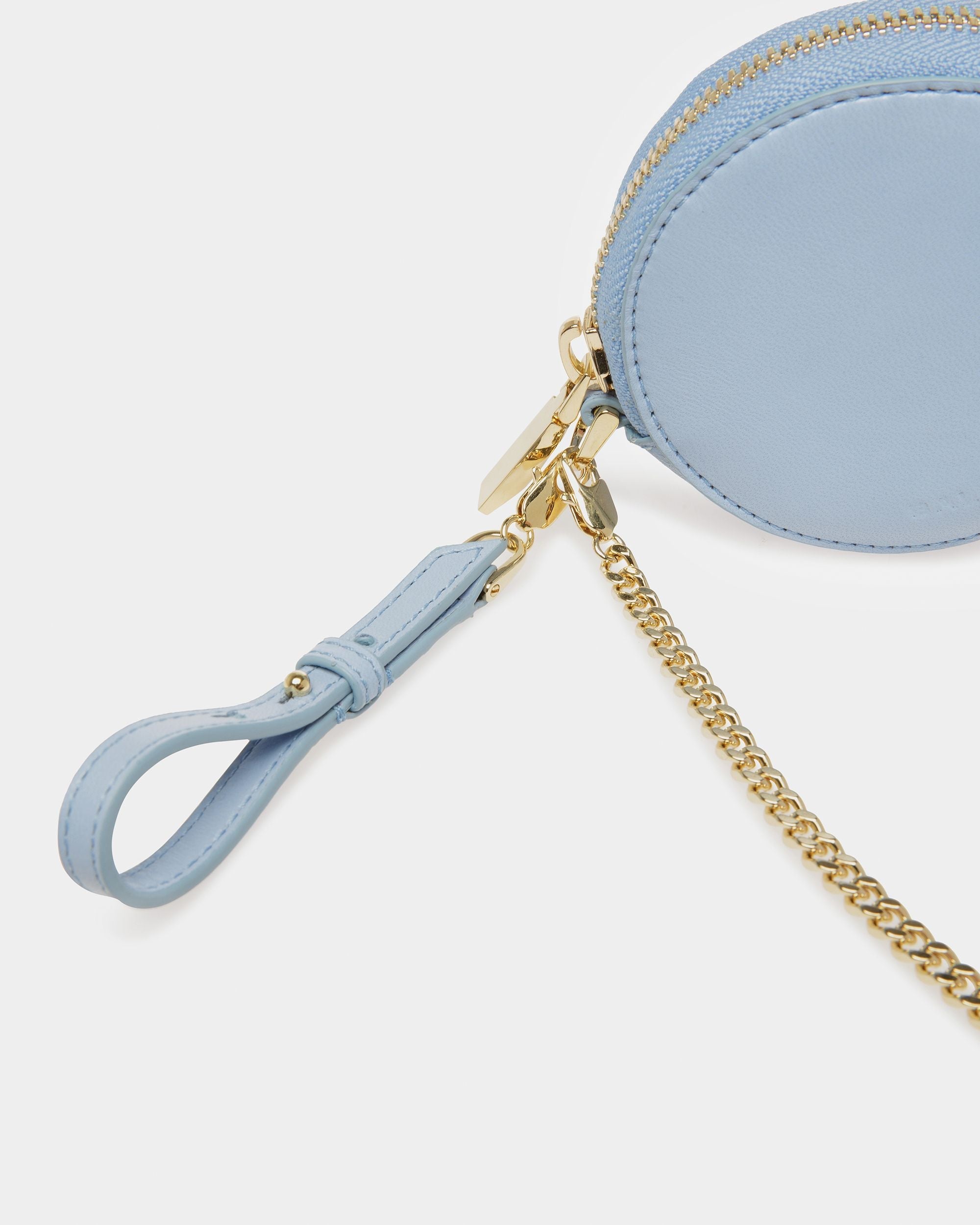 Bally Global - Block Zipped Coin Purse In Leather - Blue