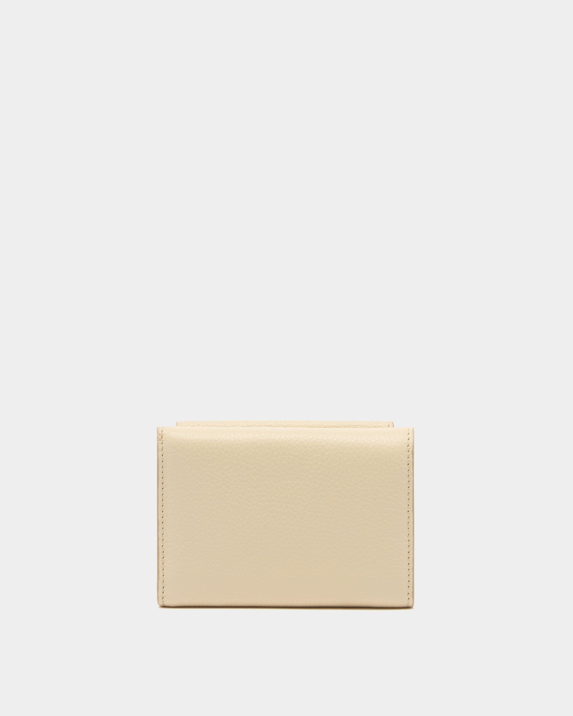 Bally Global - Lock Me Wallet in Ginger Grained Leather - Beige