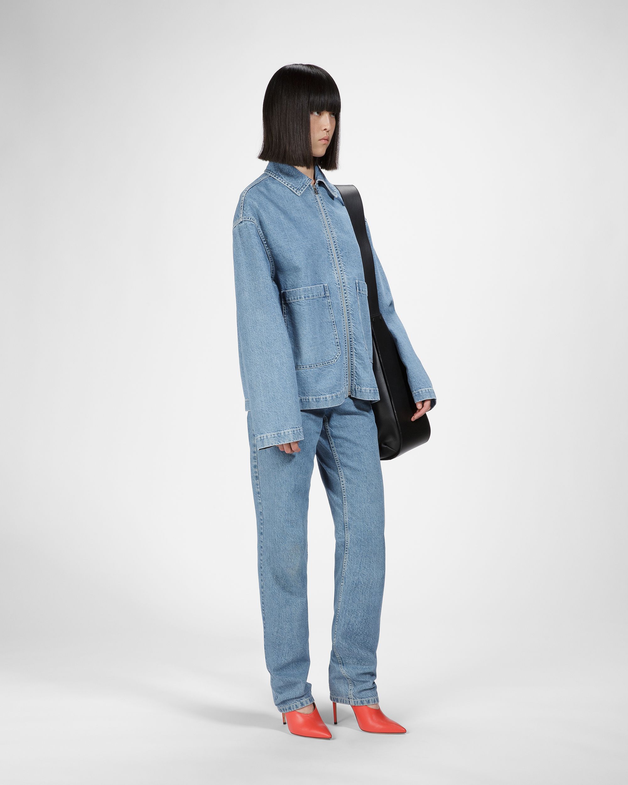 Bally Global - Cotton Denim Jacket In Light Blue - Blue