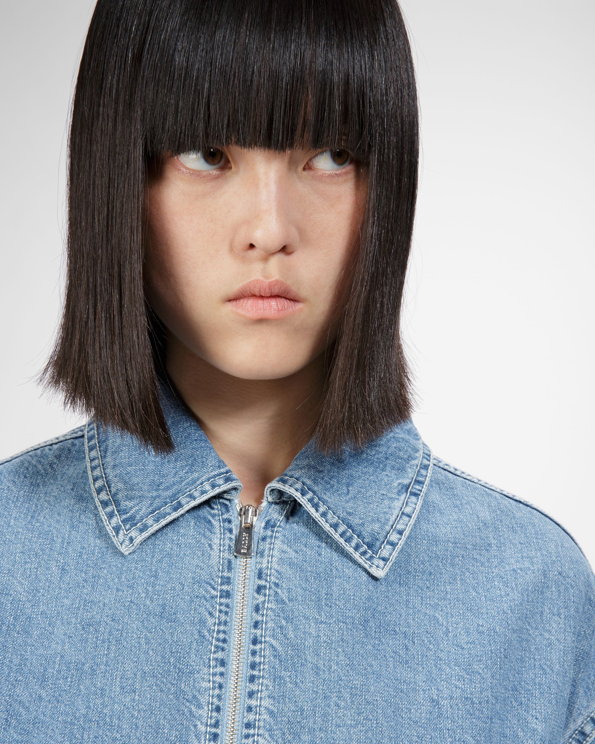 Bally Global - Cotton Denim Jacket In Light Blue - Blue