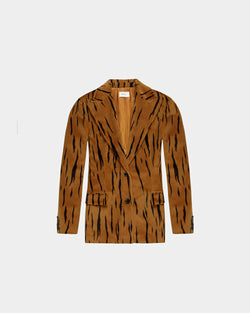 Blazer En Velours Imprimé