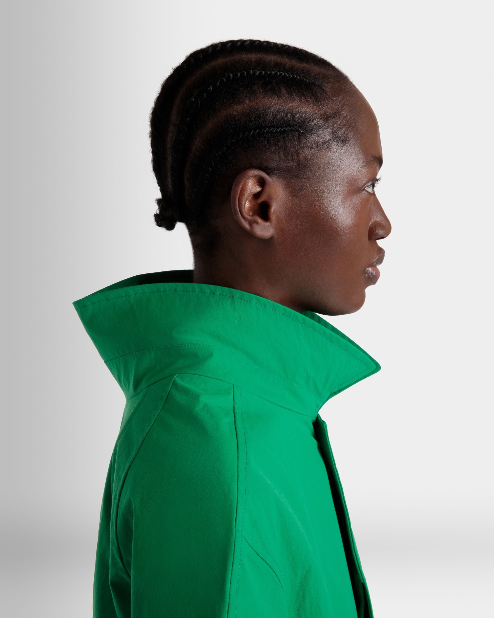Bally Global - Coat in Emerald Green Polyester - Verde