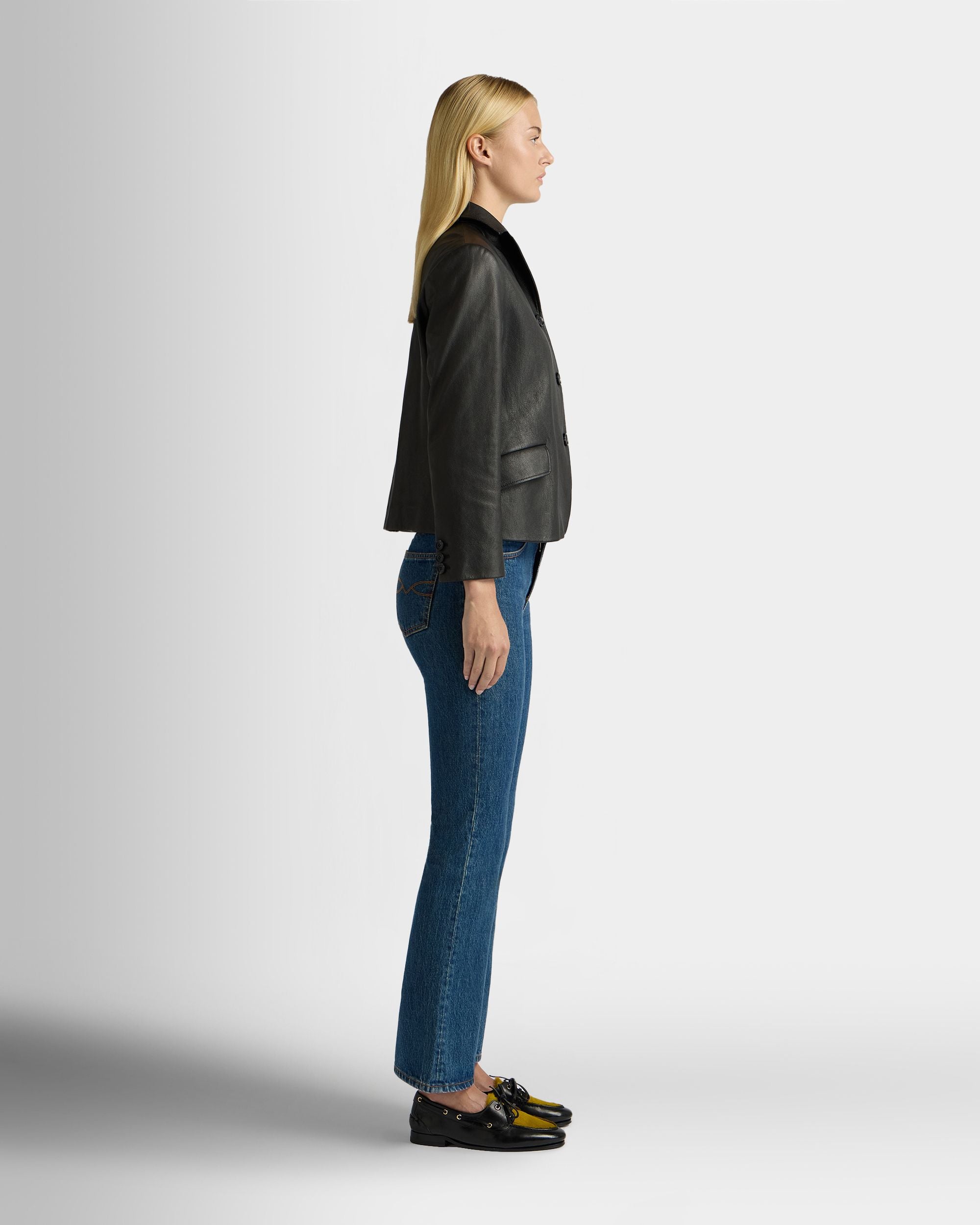 Bally Global - Blazer in Black Leather - Black