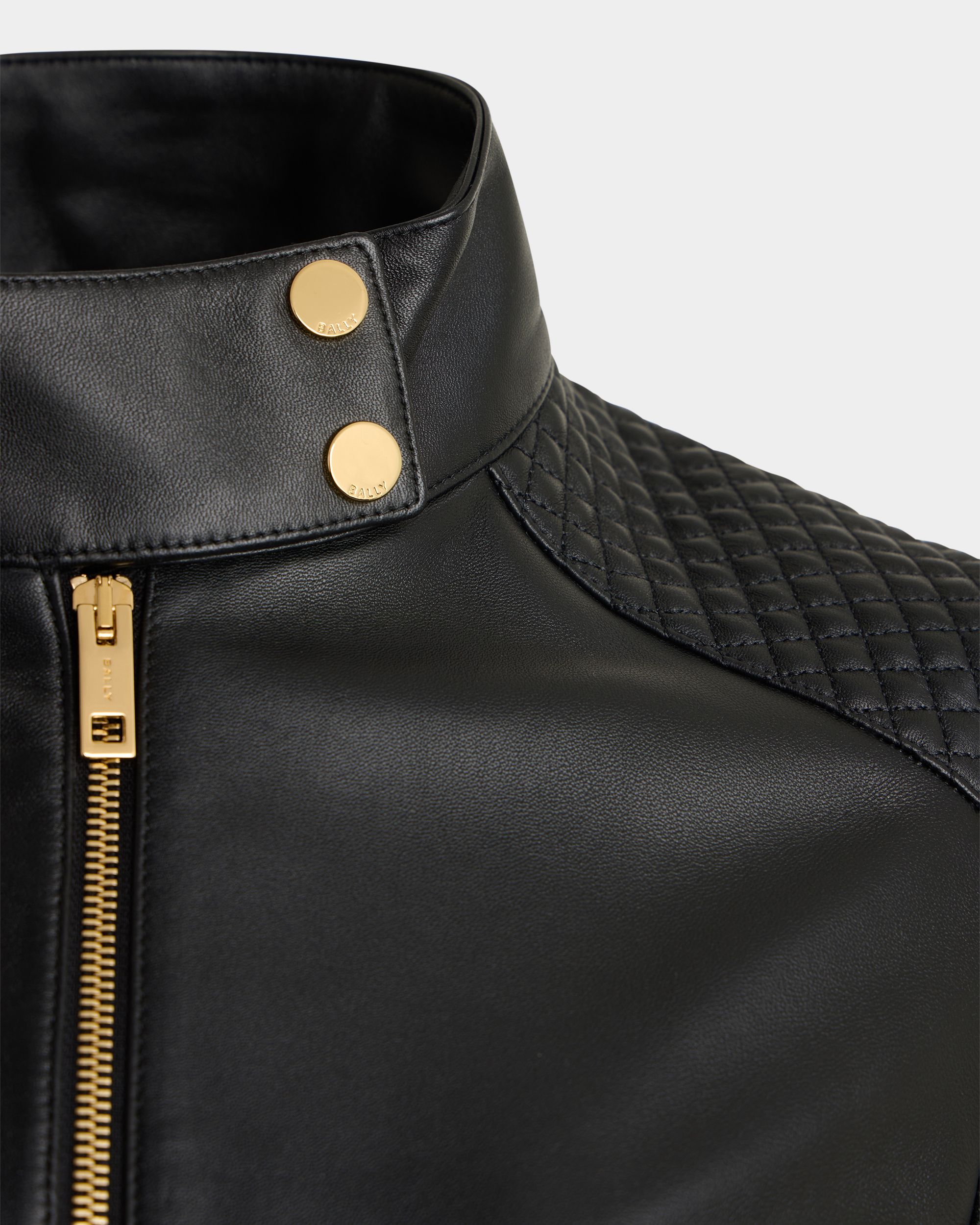 Bally Global - Jacket in Black Leather - Black