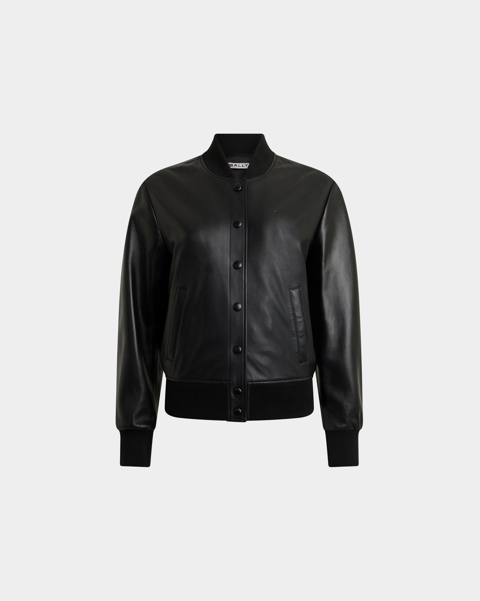 Bally Global - Bomber Jacket in Black Leather - Black