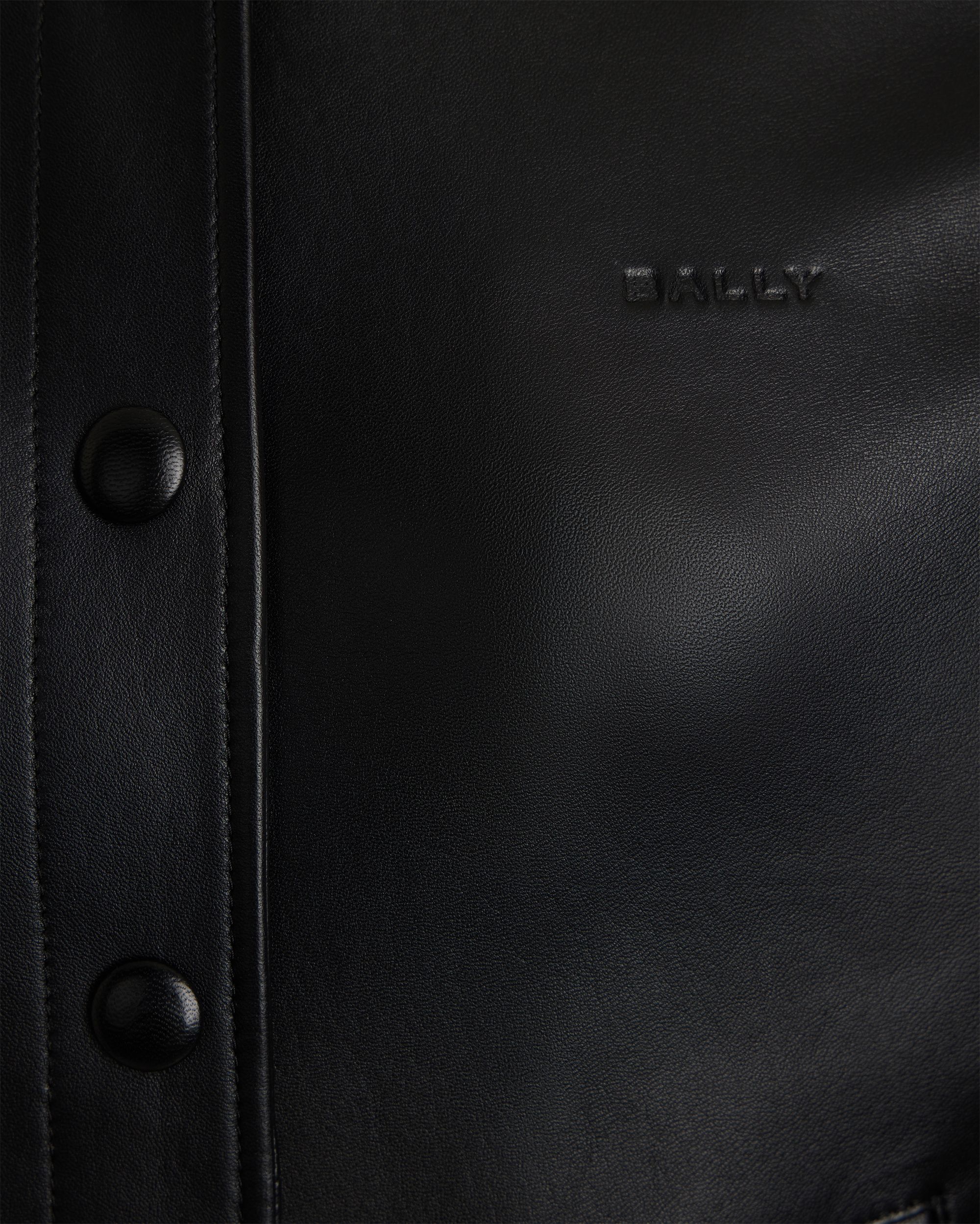 Bally Global - Bomber Jacket in Black Leather - Black