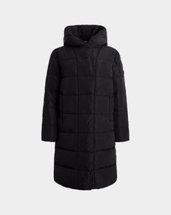 Puffer Coat in Black Polyester