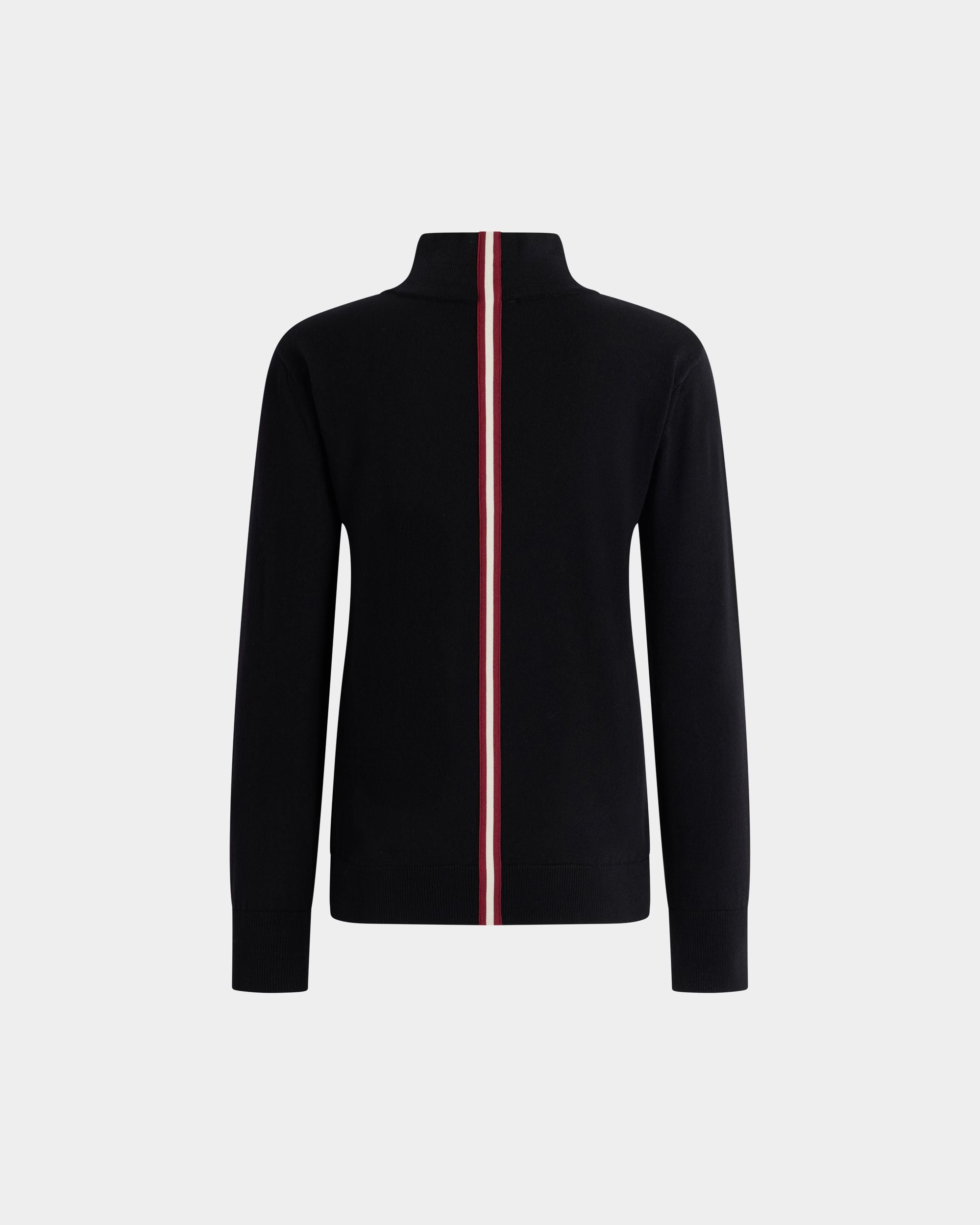 Bally Global - Mock Neck Sweater in Black Wool - Black