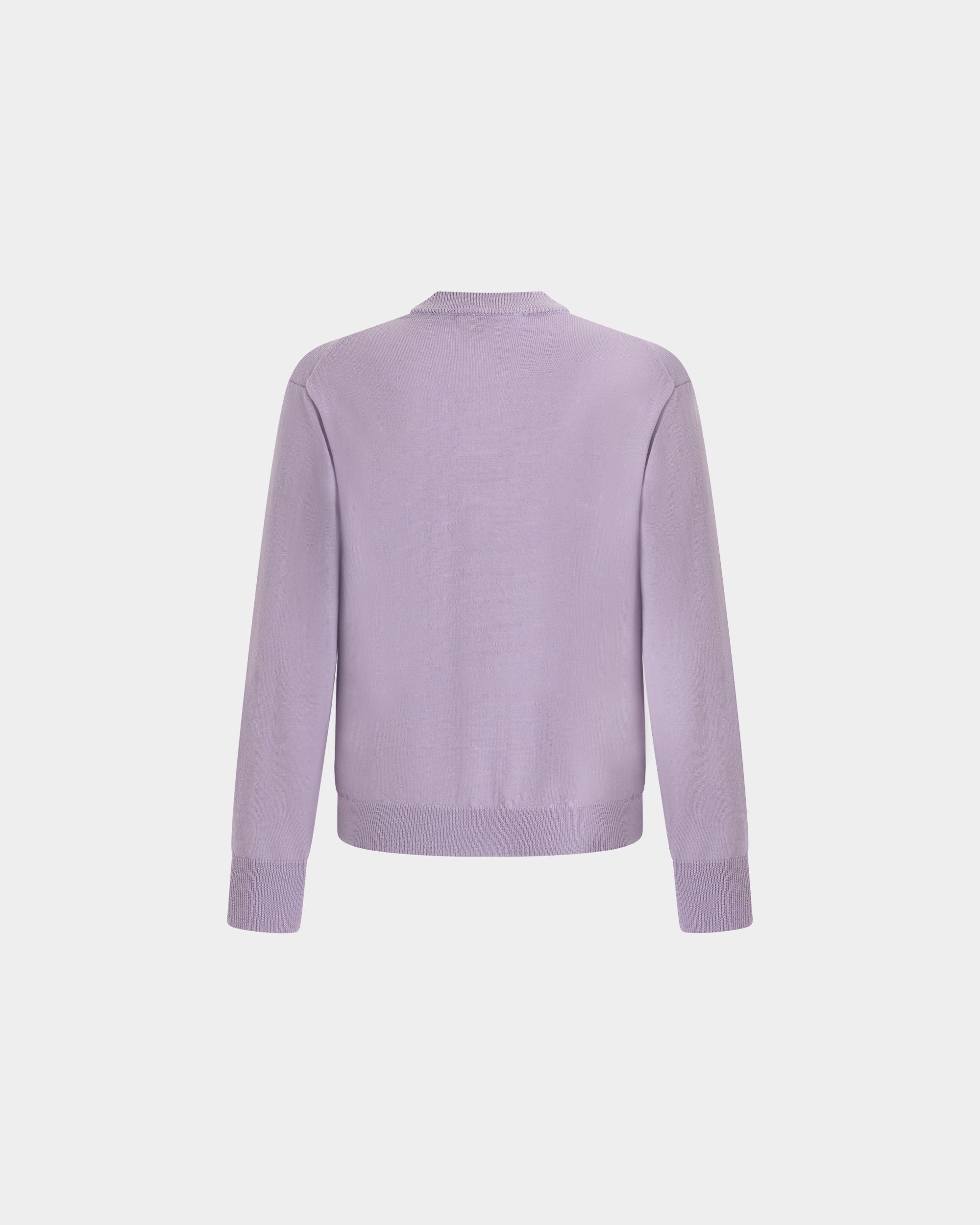 Bally Global - Cardigan in Light Mauve Wool - Pink