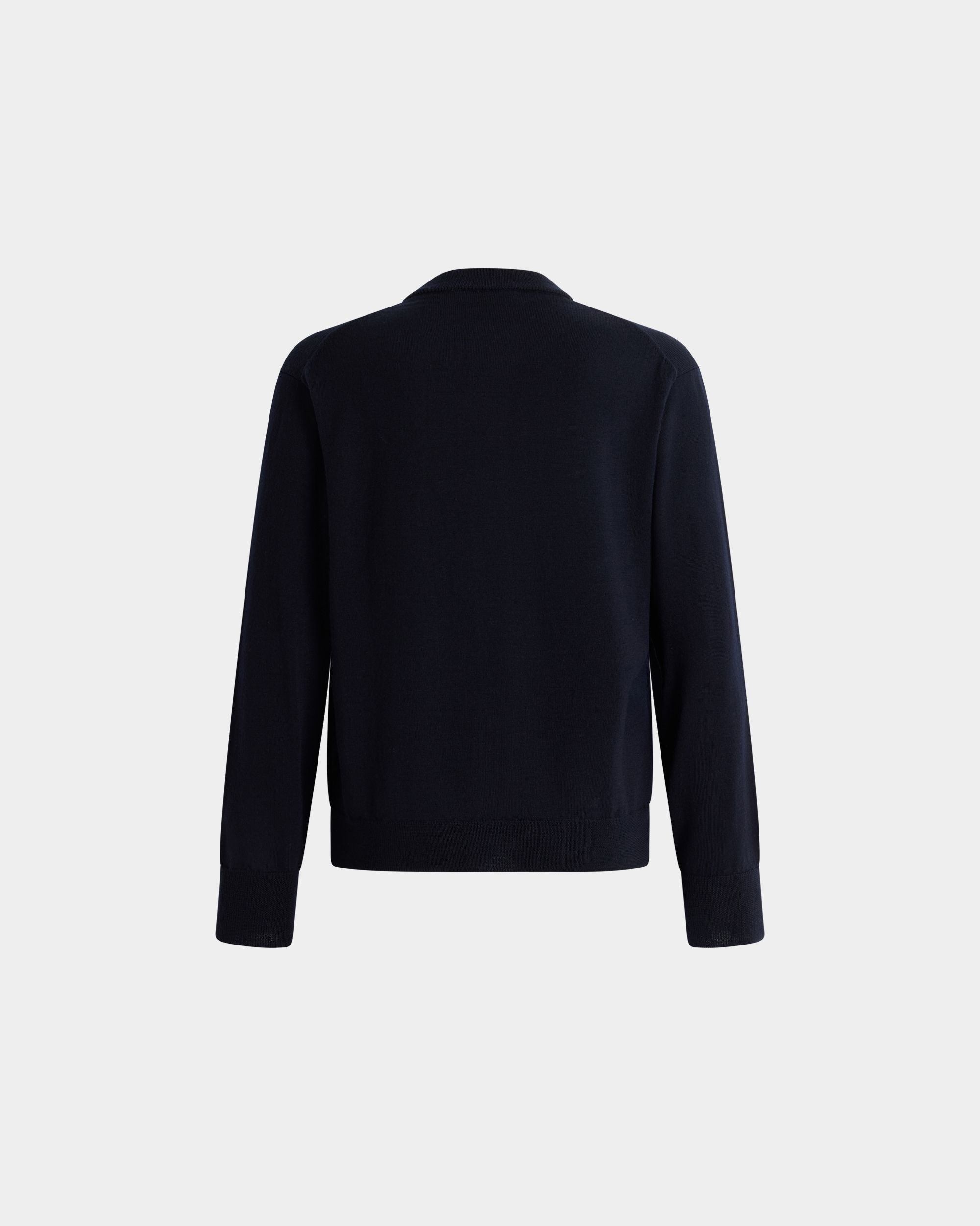 Bally Global - Cardigan in Navy Blue Wool - Blue