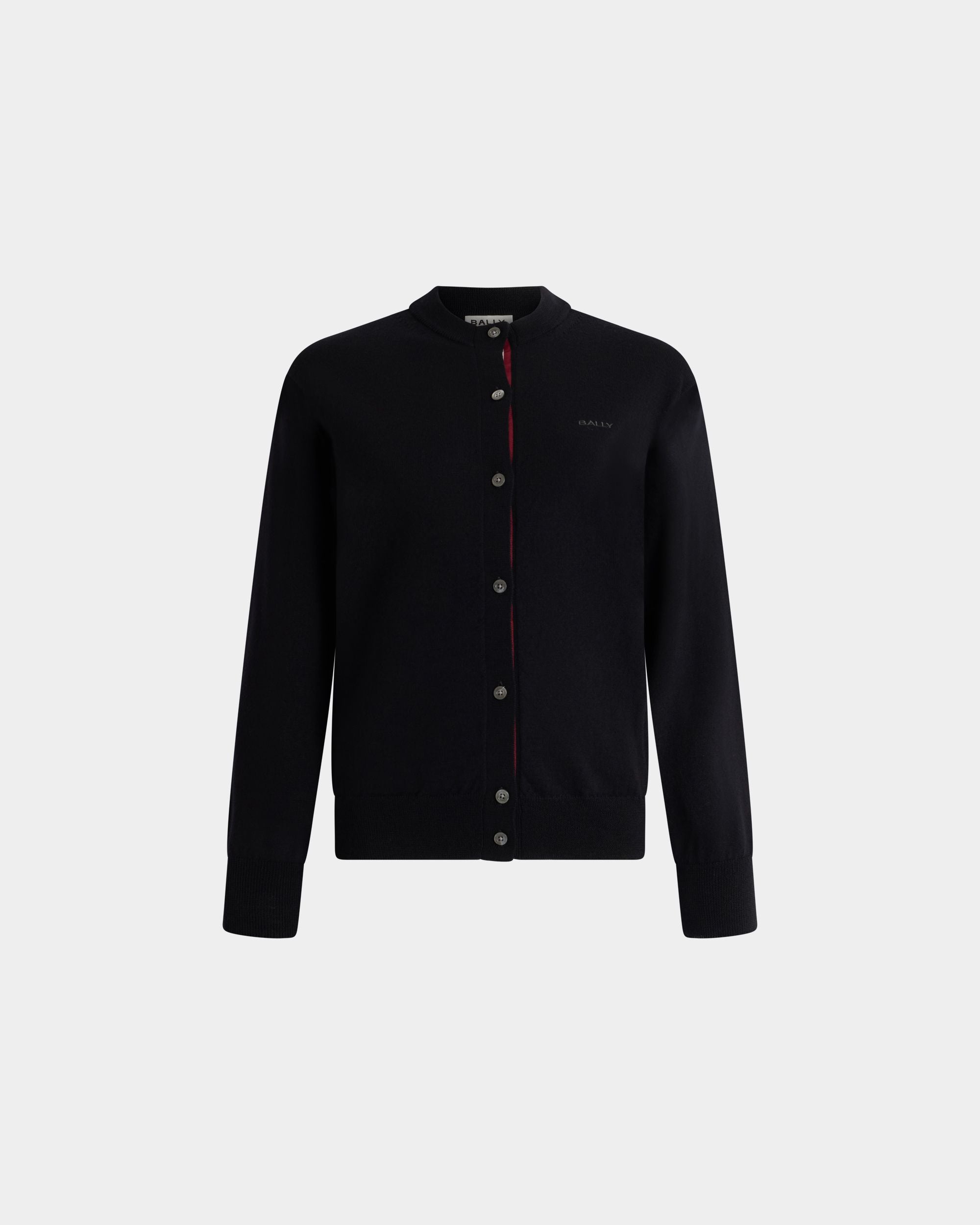 Bally Global - Cardigan in Black Wool - Black