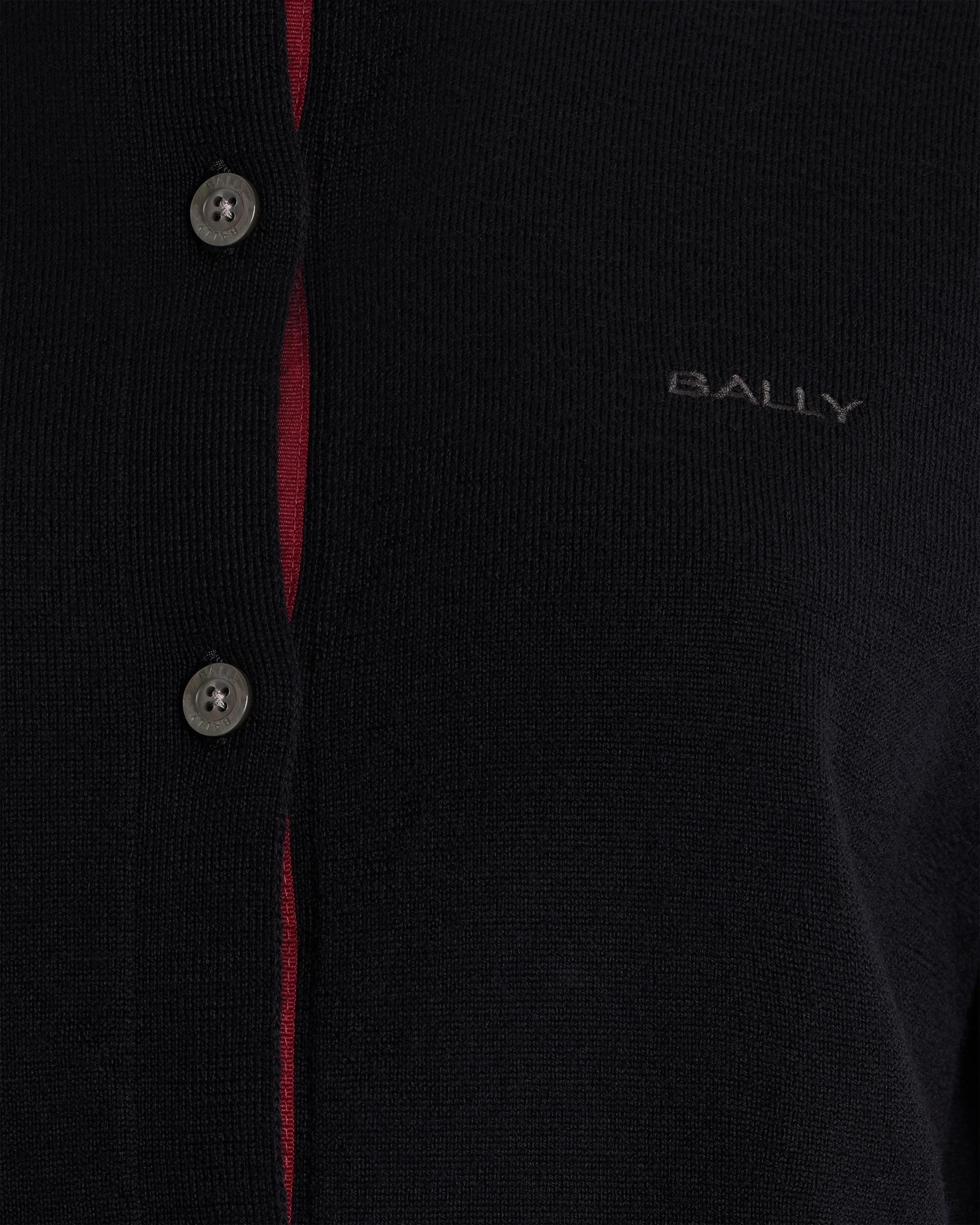 Bally Global - Cardigan in Black Wool - Black