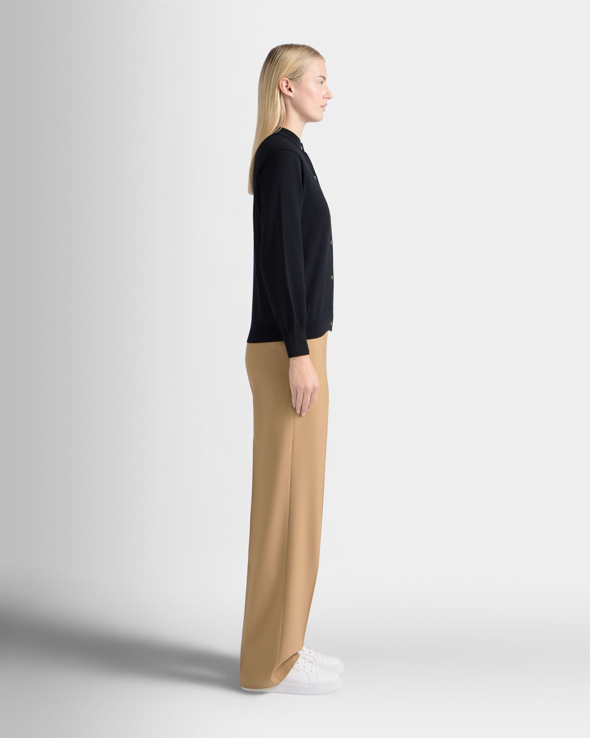 Bally Global - Cardigan in Black Wool - Black