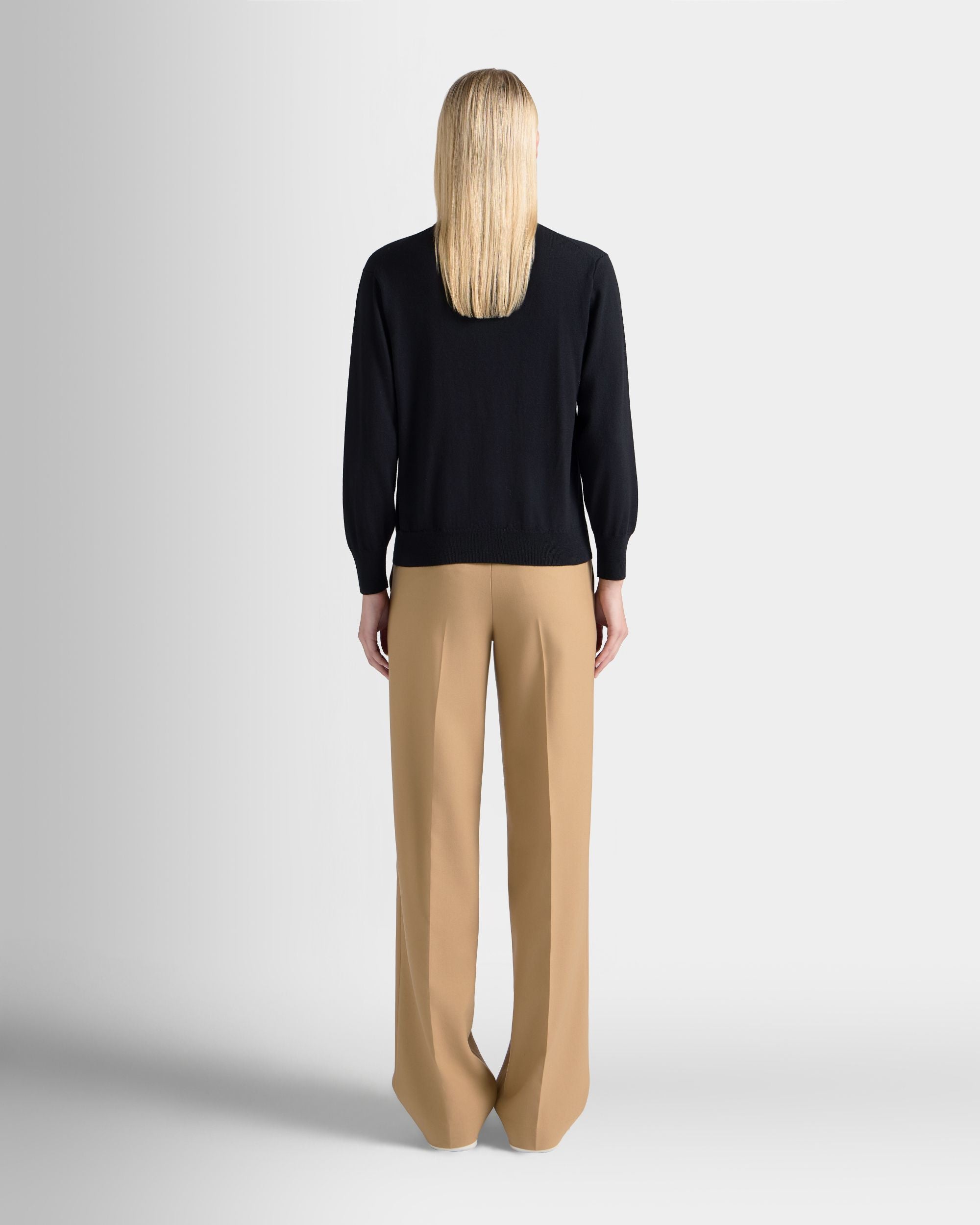 Bally Global - Cardigan in Black Wool - Black