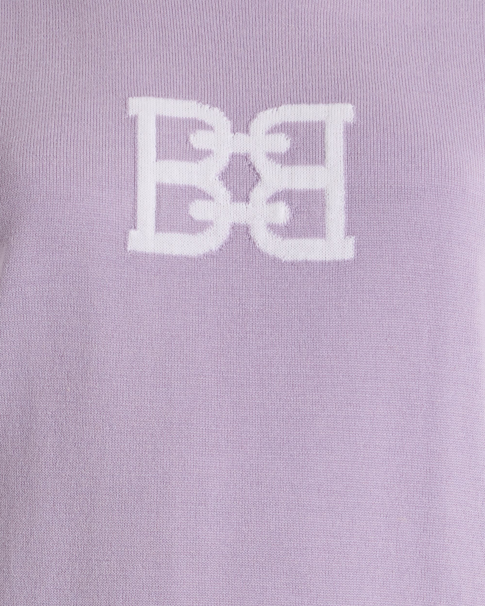 Bally Global - Crewneck Sweater in Light Mauve Wool - Pink