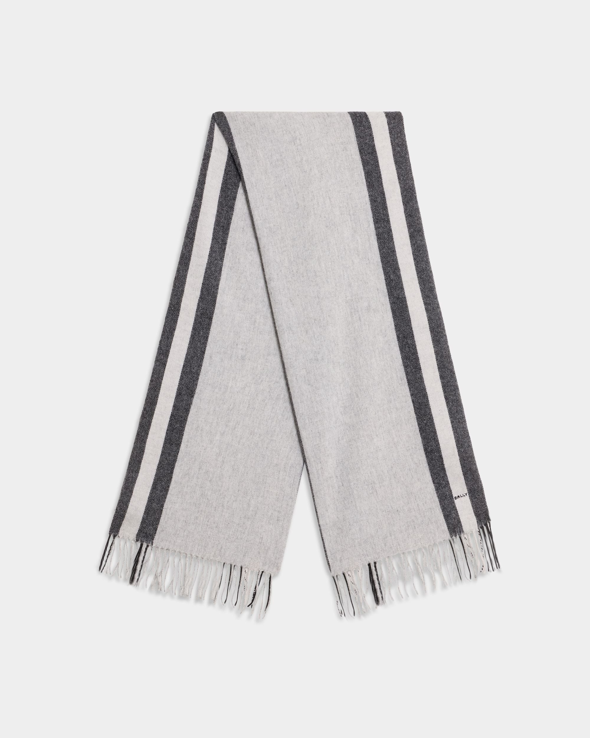 Bally Global - Scarf in Grey Wool - Grey