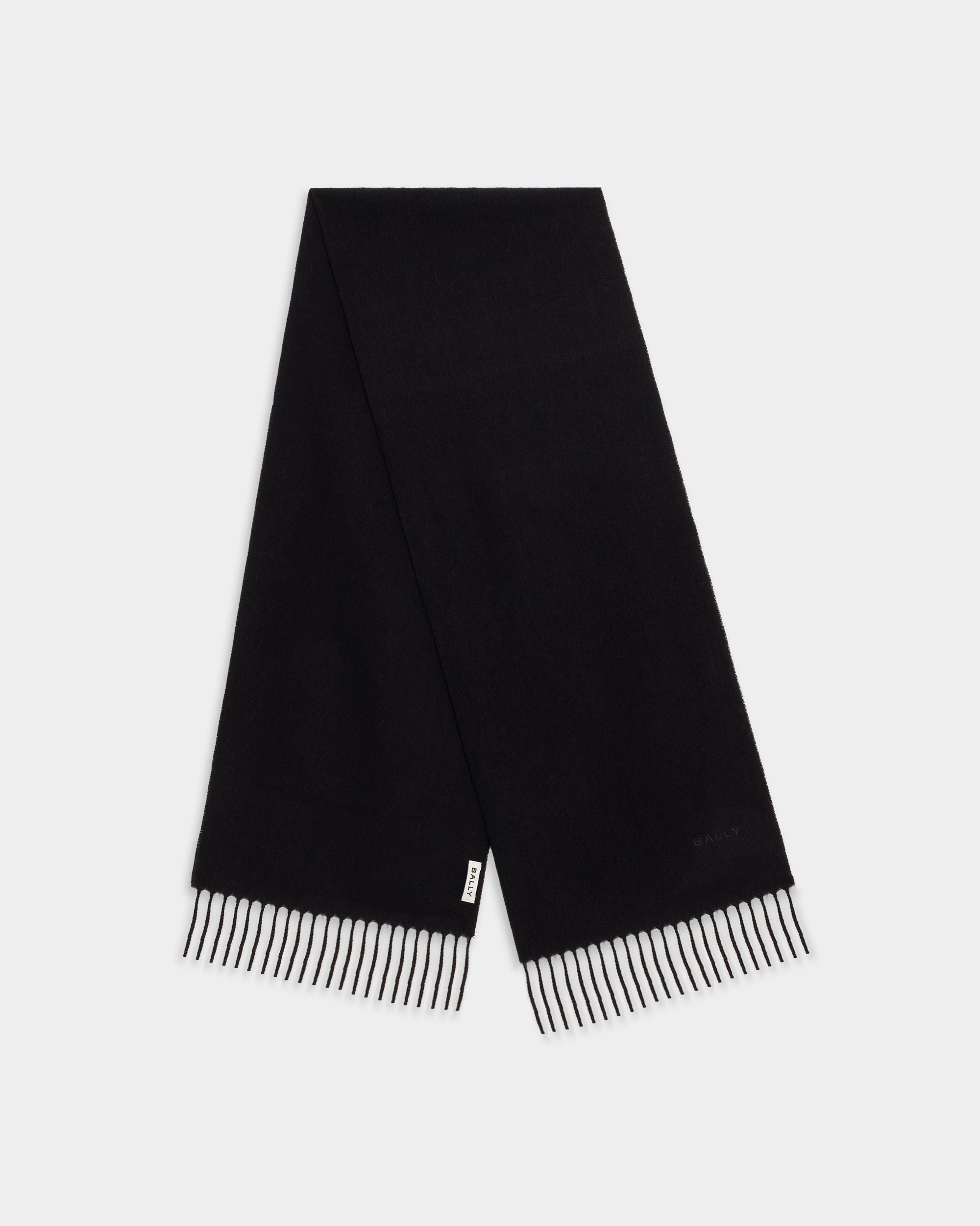 Bally Global - Scarf in Black Wool - Black
