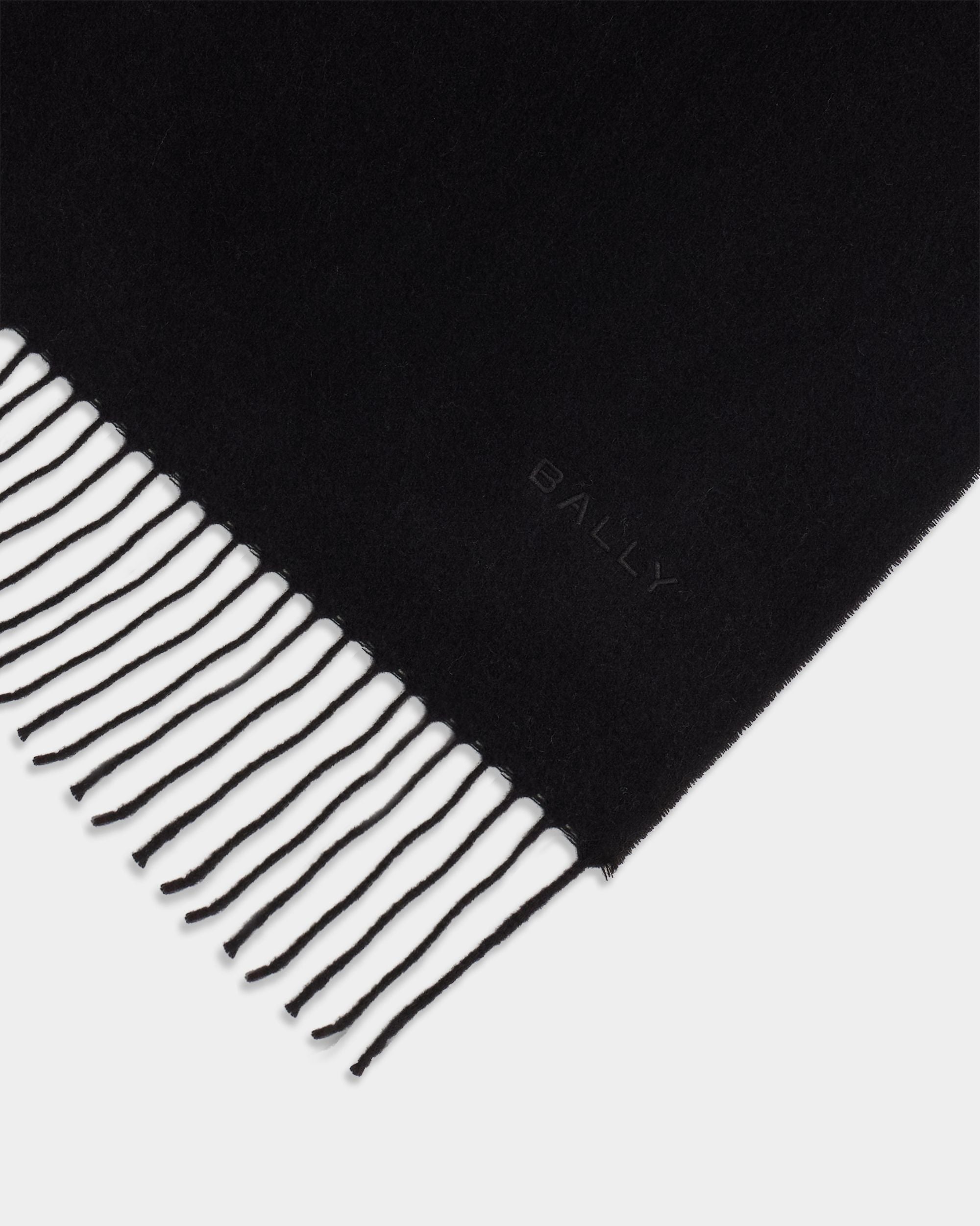 Bally Global - Scarf in Black Wool - Black