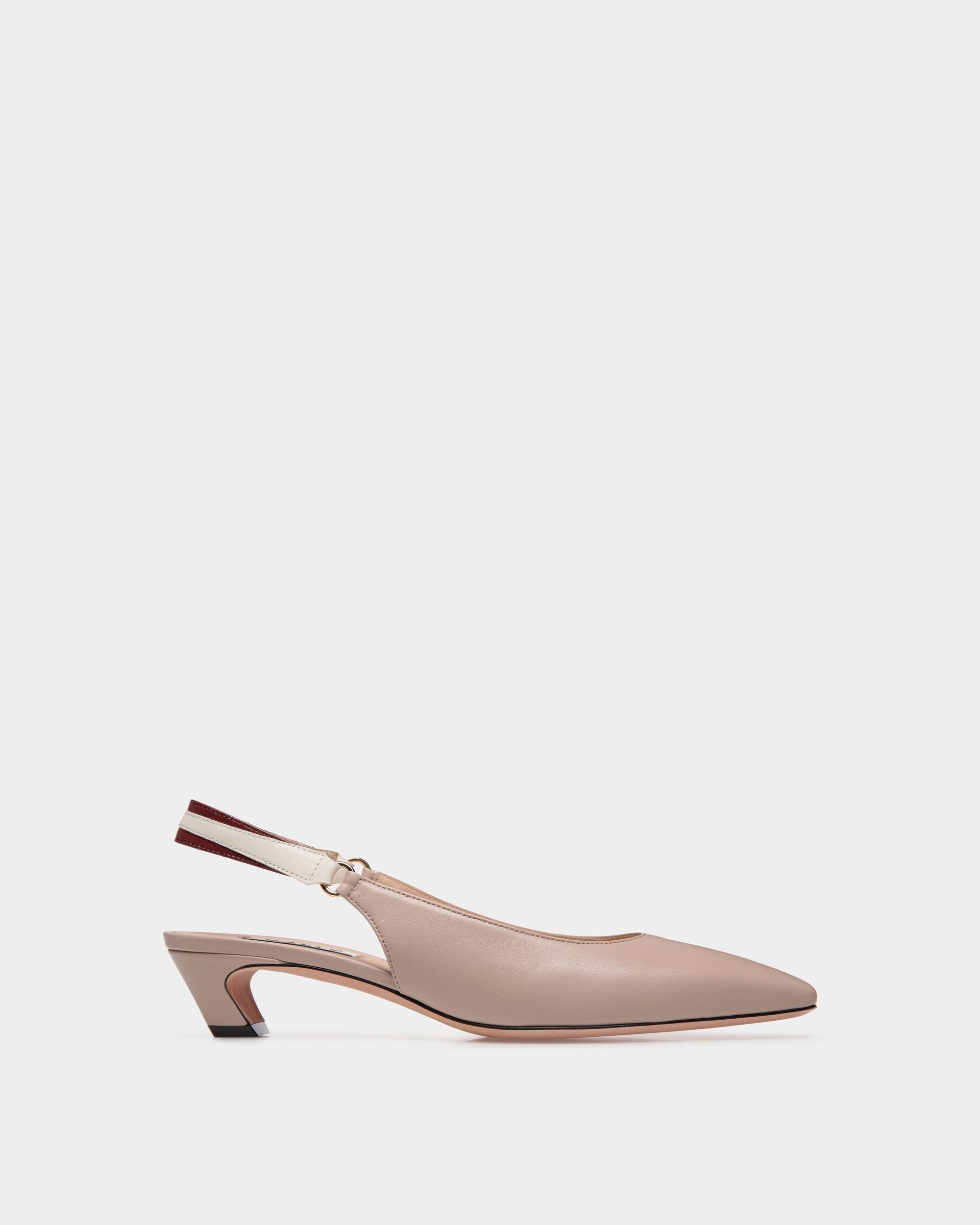 Bally Global - Sylt Slingback Pump In Light Beige Nappa Leather - Beige