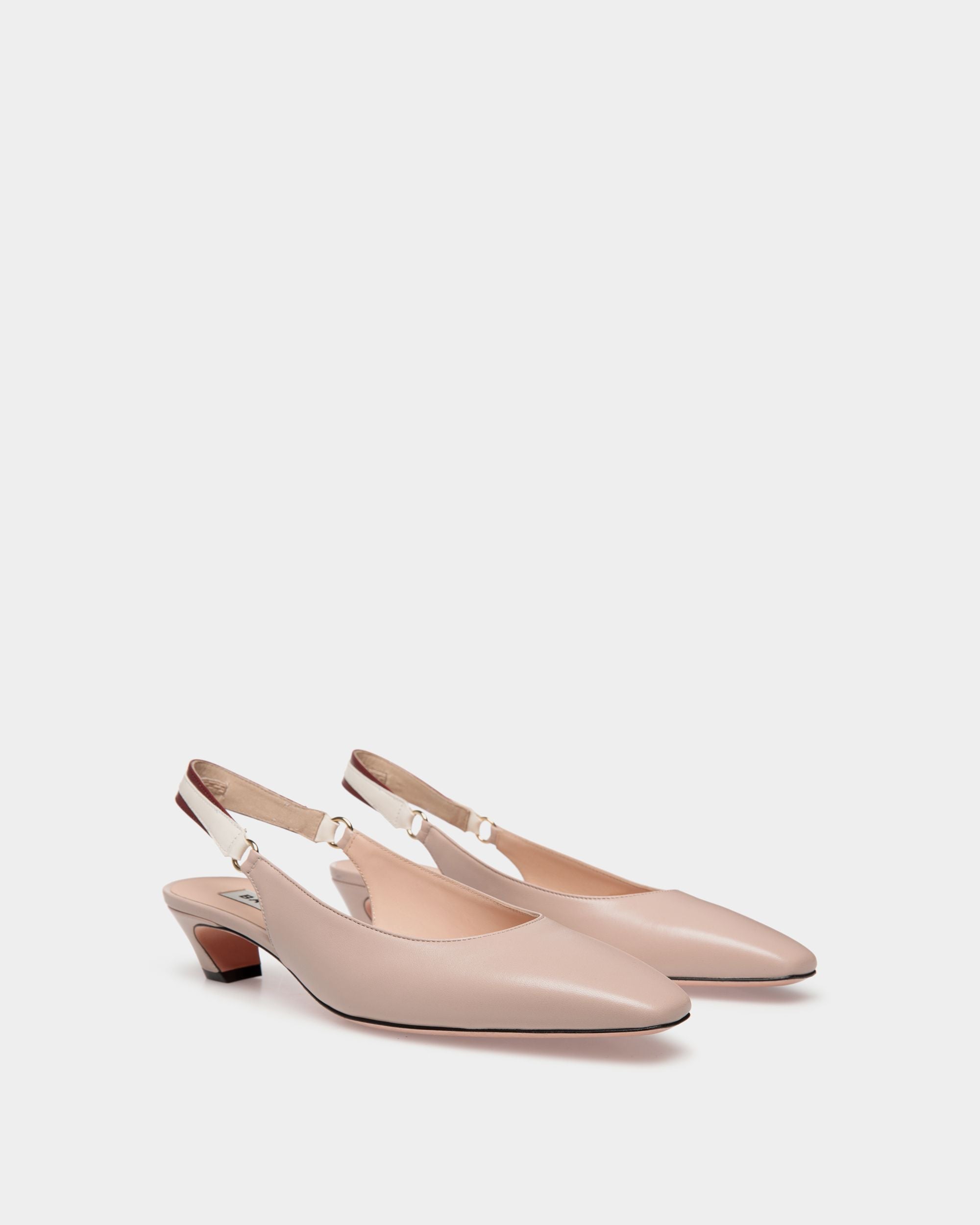 Bally Global - Sylt Slingback Pump In Light Beige Nappa Leather - Beige