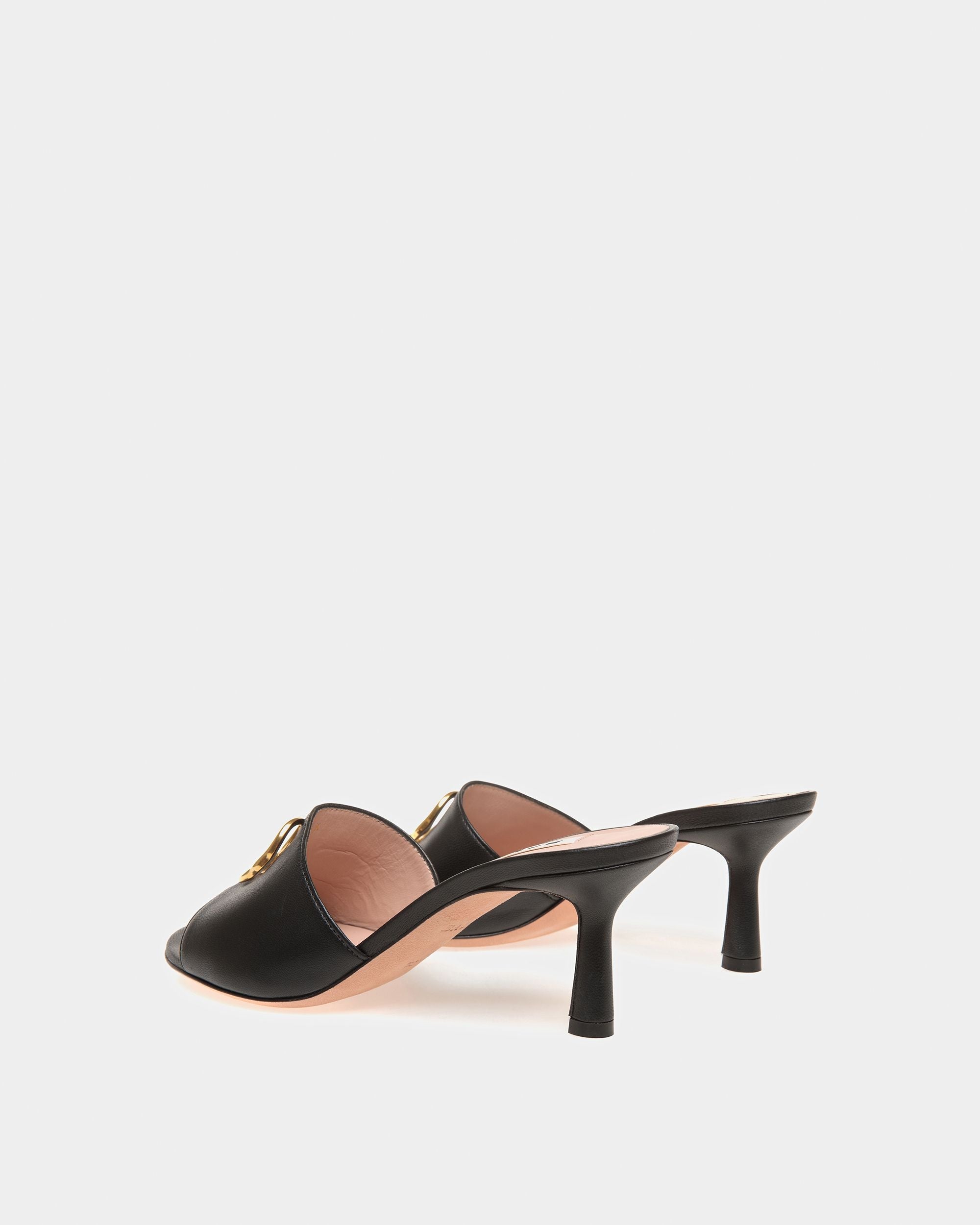 Bally Global - Emblem Sandals In Black Leather - Black