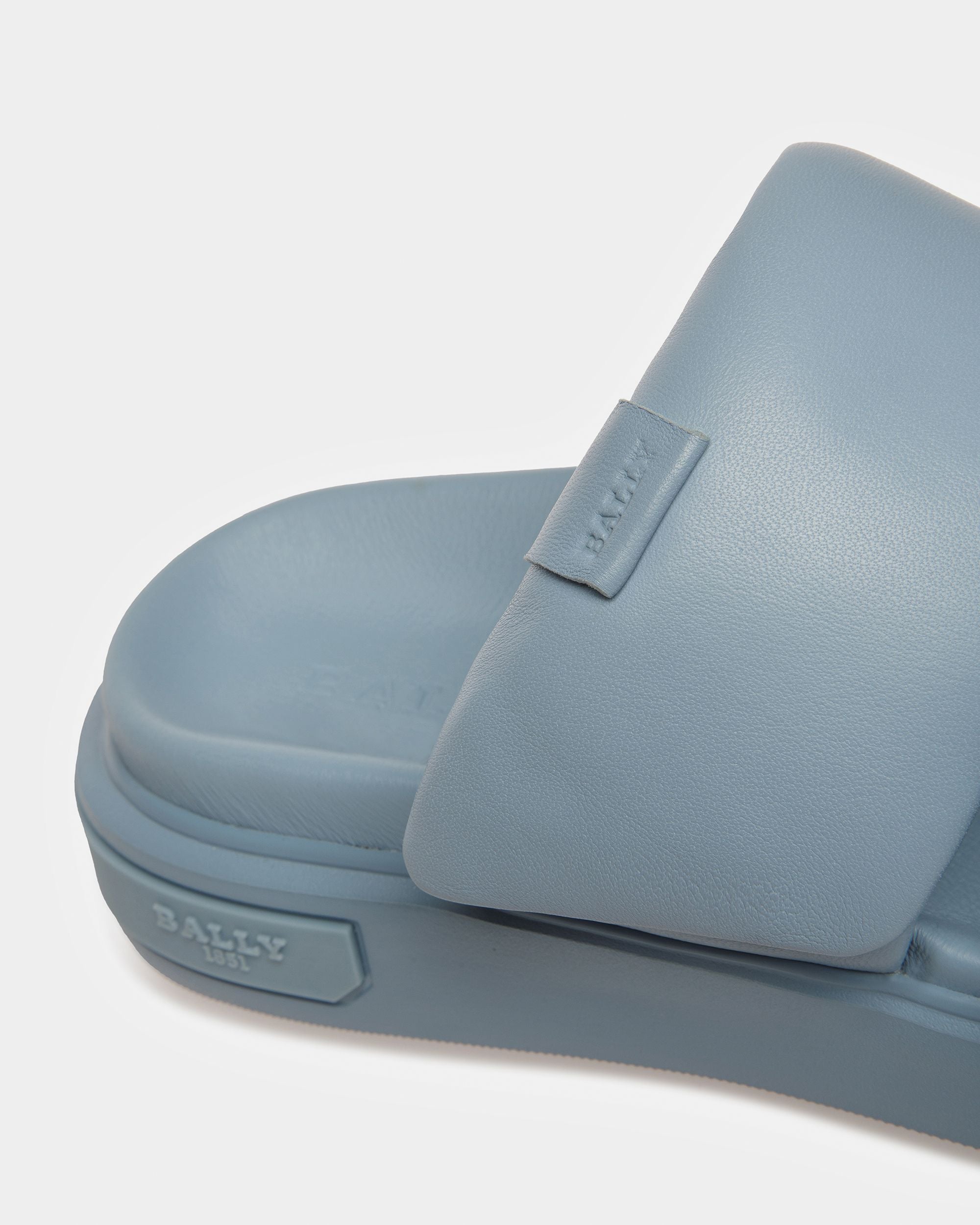 Bally Global - Joey-W Sandales En Cuir Bleu Clair - Bleu
