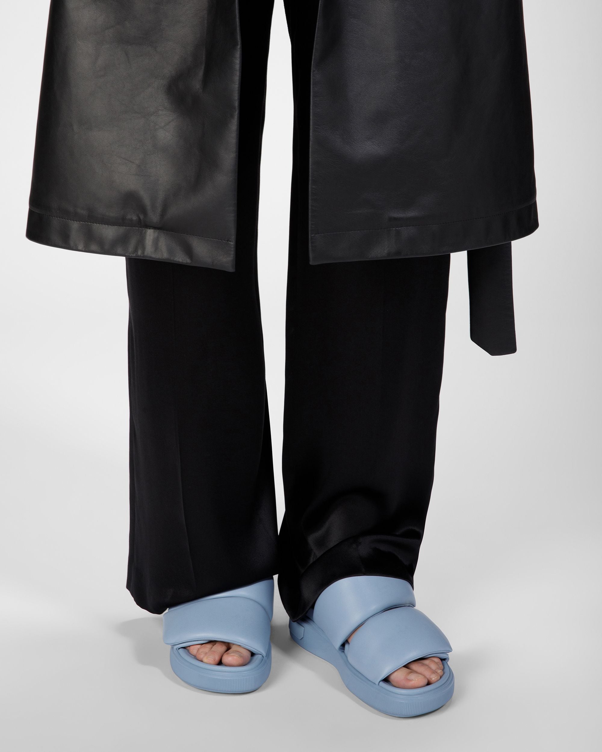 Bally Global - Joey-W Sandales En Cuir Bleu Clair - Bleu