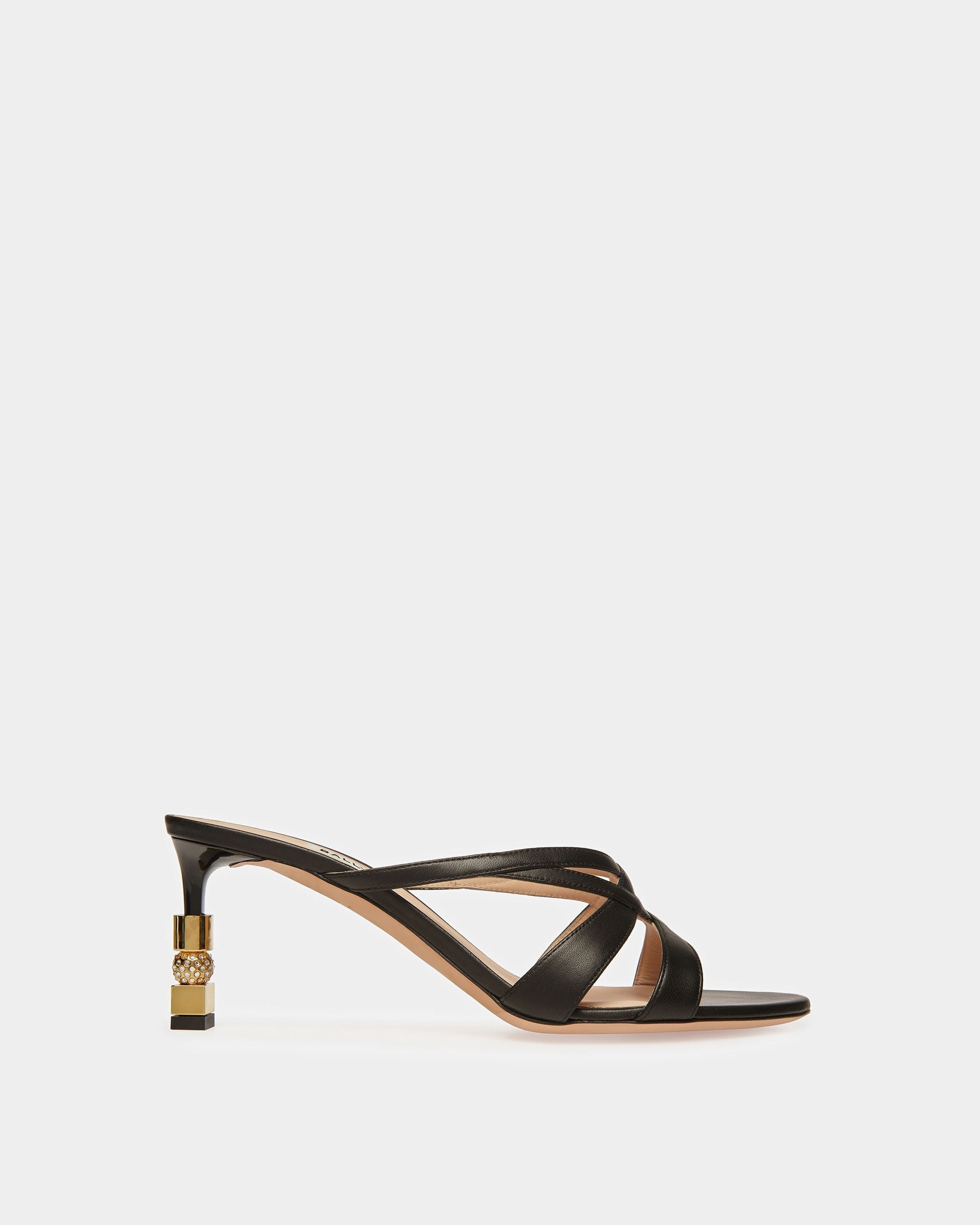 Bally Global - Sandale Mule Block En Cuir - Noir