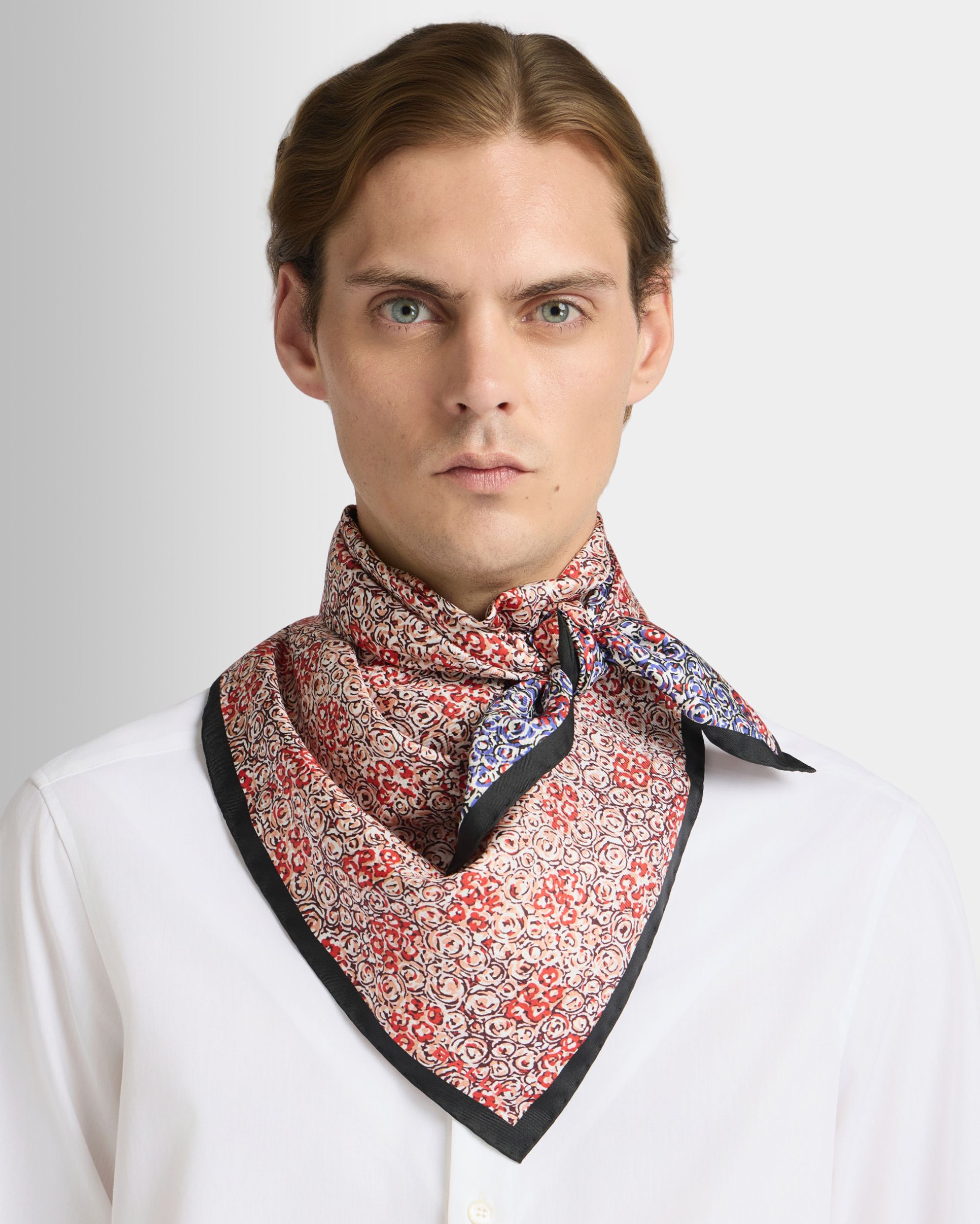 Bally Global - Silk Scarf in Multicolor Twill - Multicolor