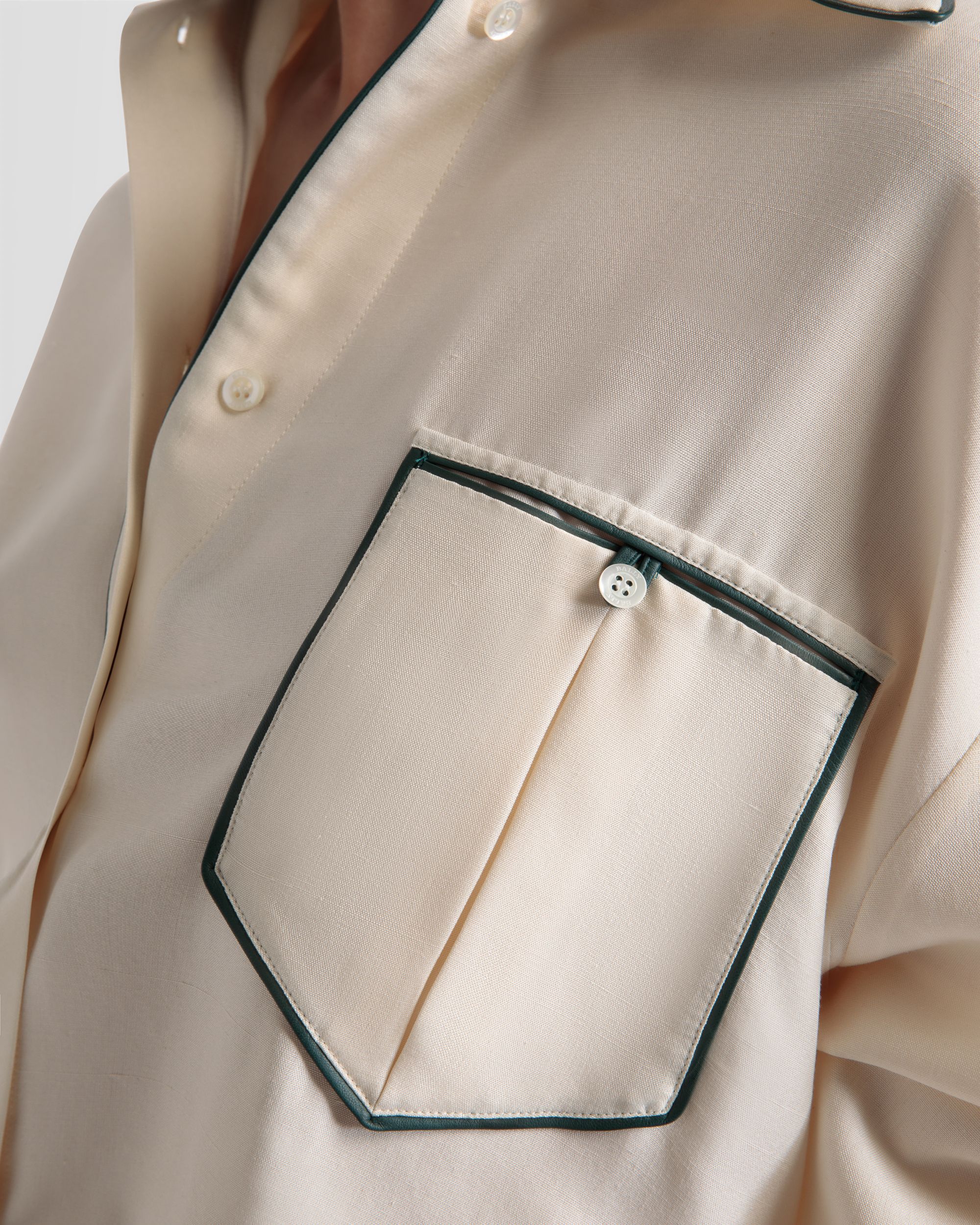 Bally Global - Relaxed Silk Shirt In Bone - White