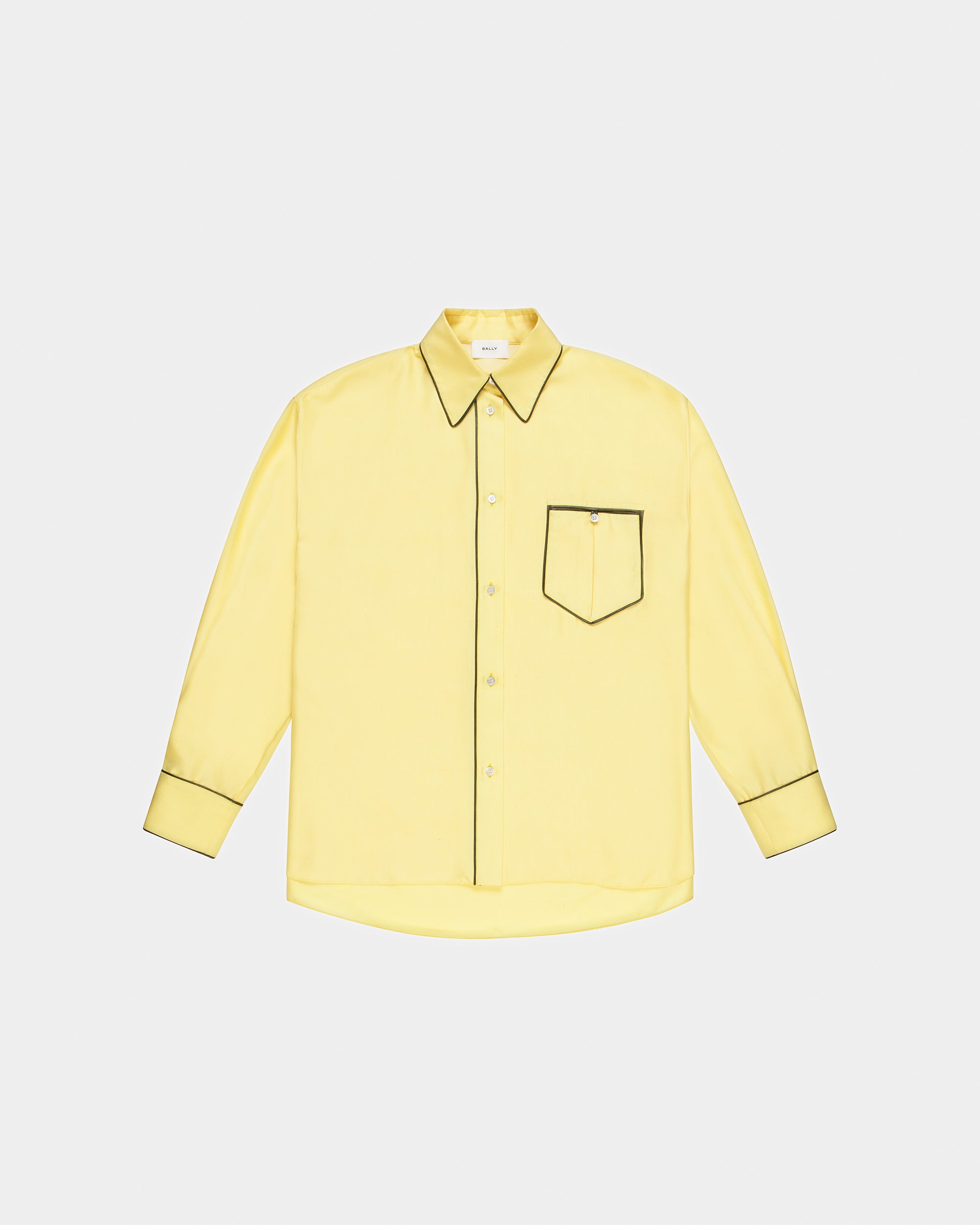 Bally Global - Camisa Relaxed De Seda - Amarillo