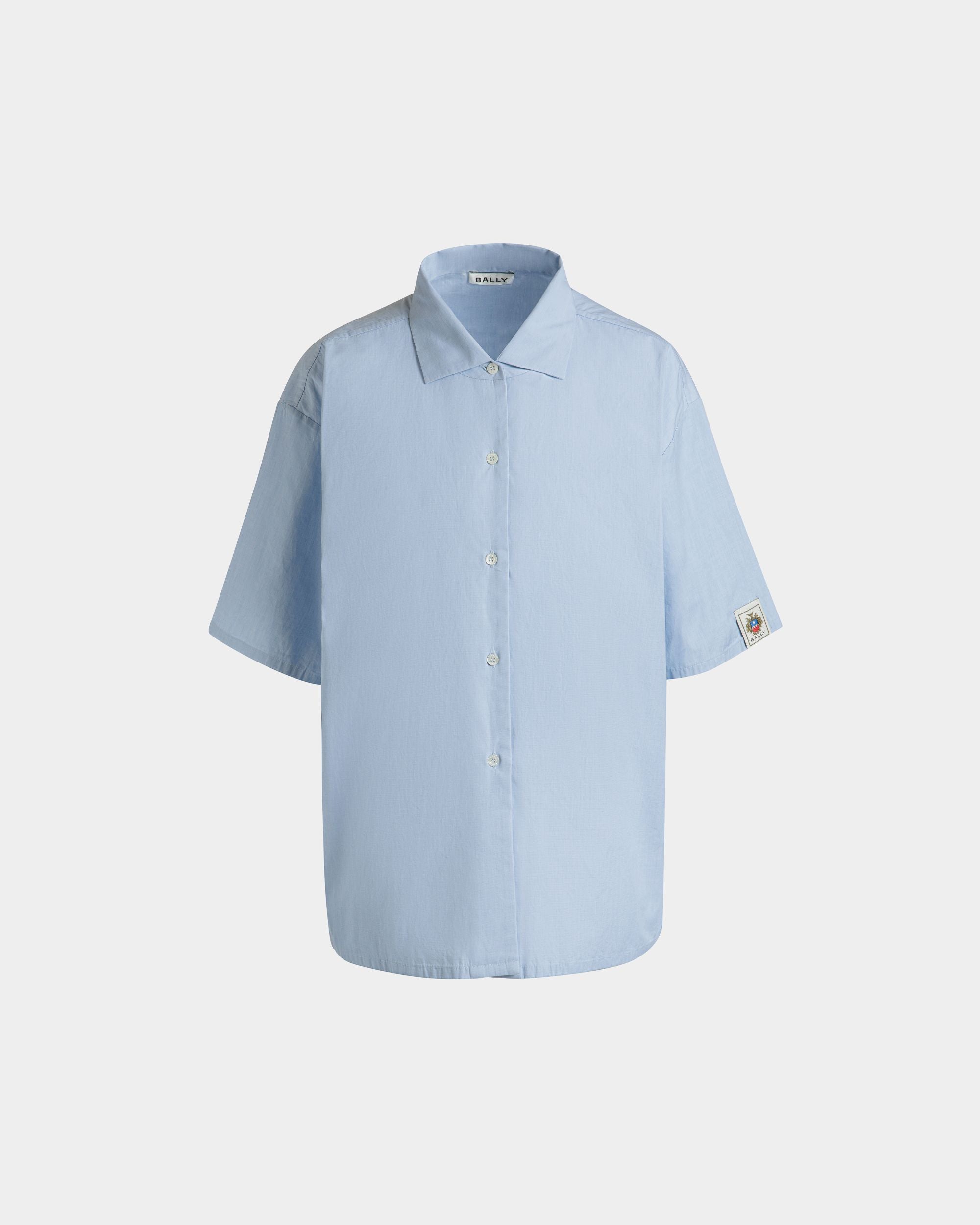 Bally Global - Oversized Shirt in Light Blue Cotton - Blue