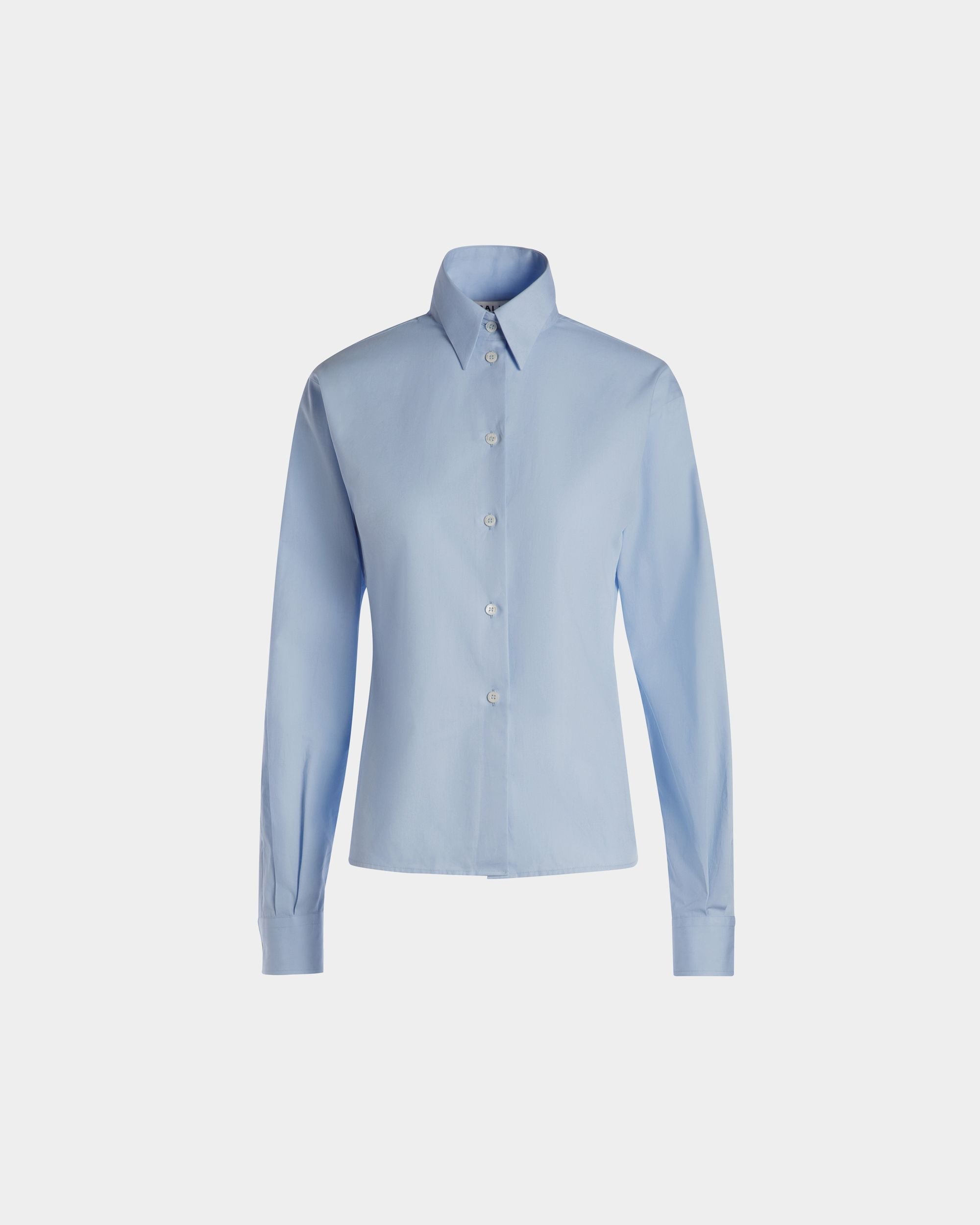 Bally Global - Long Sleeve Shirt In Light Blue Cotton - Blue