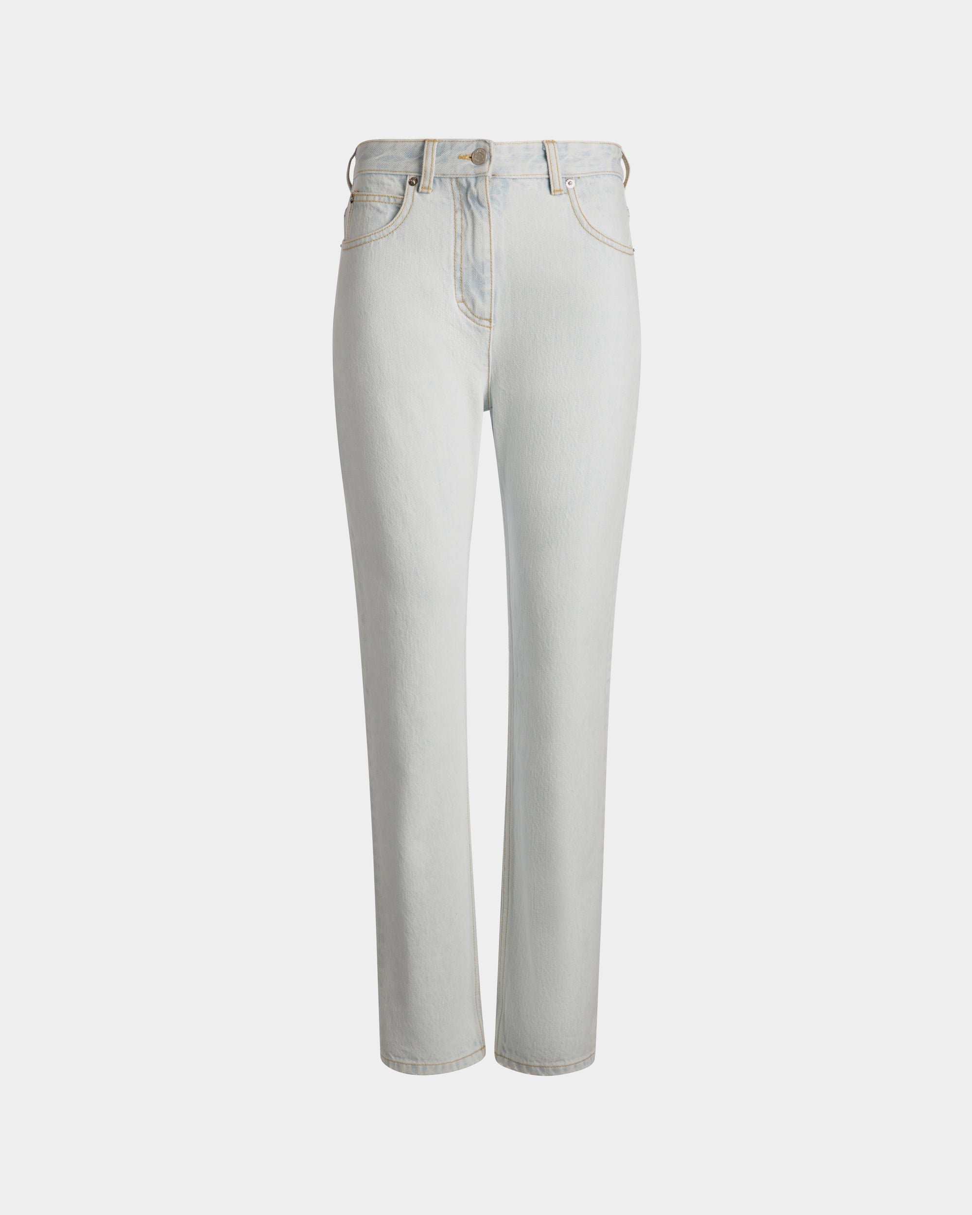 Bally Global - Denim Pants in Light Blue Cotton - Azul