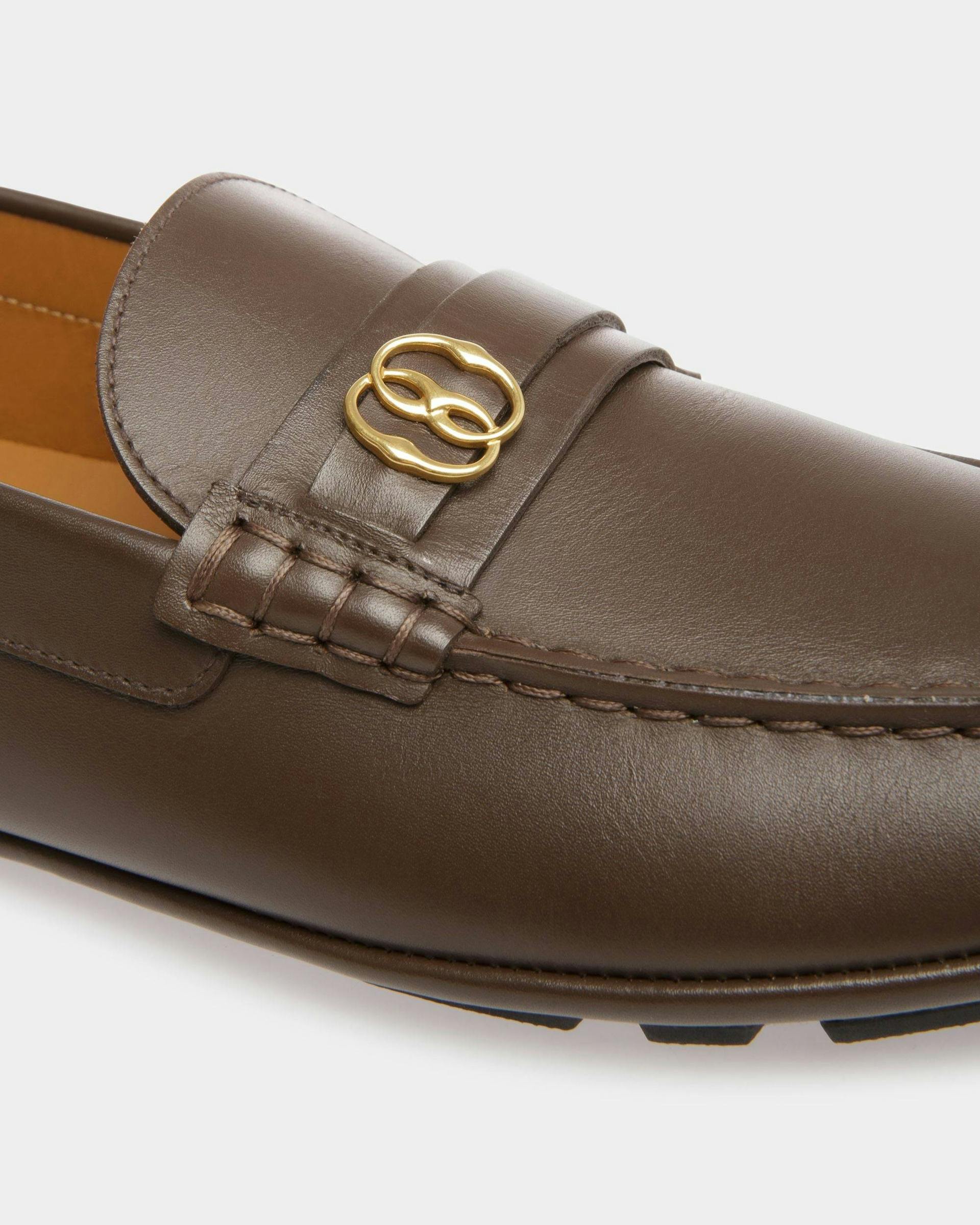 Men's Kerbs Drivers In Brown Leather | Bally