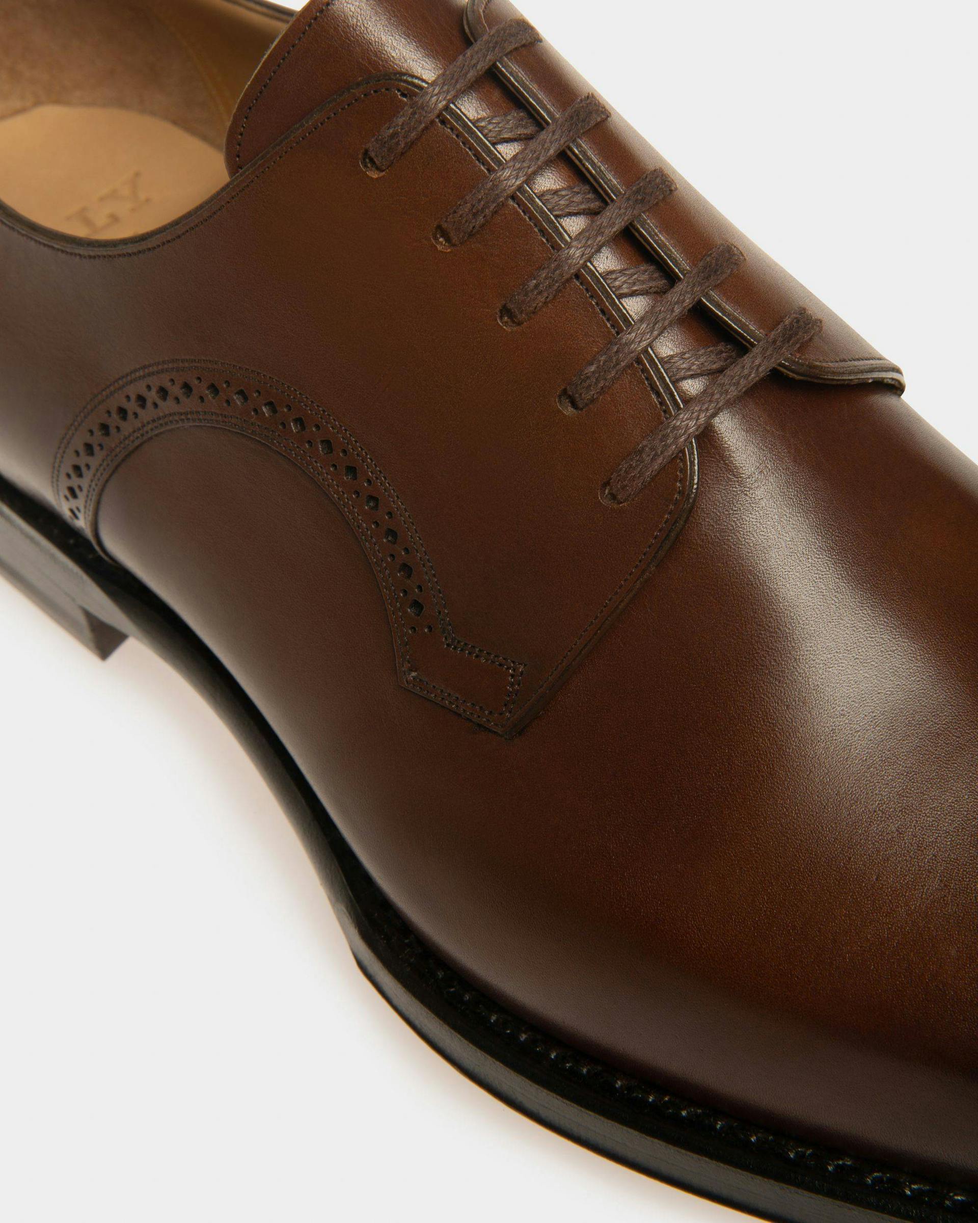 Scamardo Leather Derby Shoes In Brown - Men's - Bally - 05