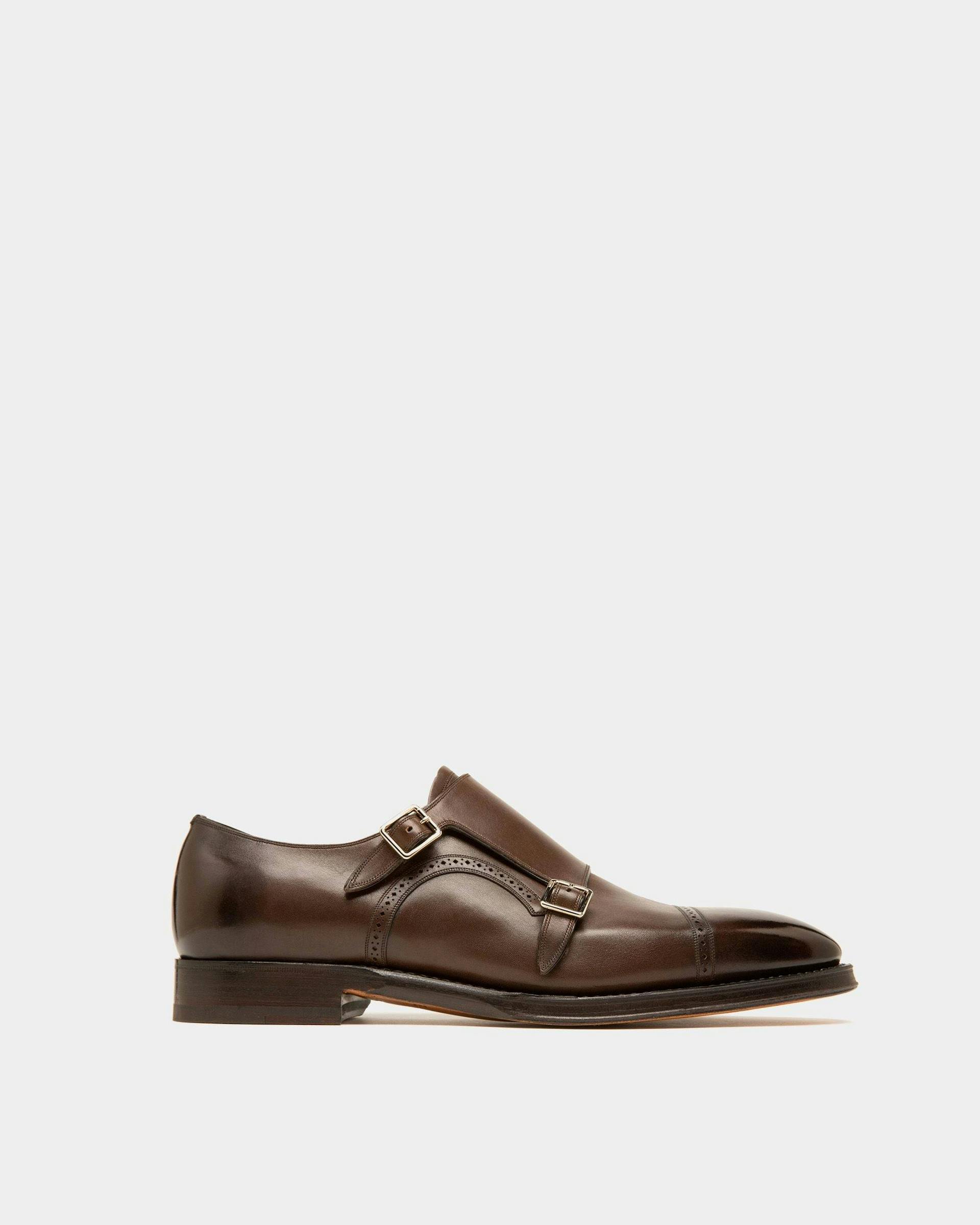Men's Scribe Novo Loafers In Brown Leather | Bally | Still Life Side