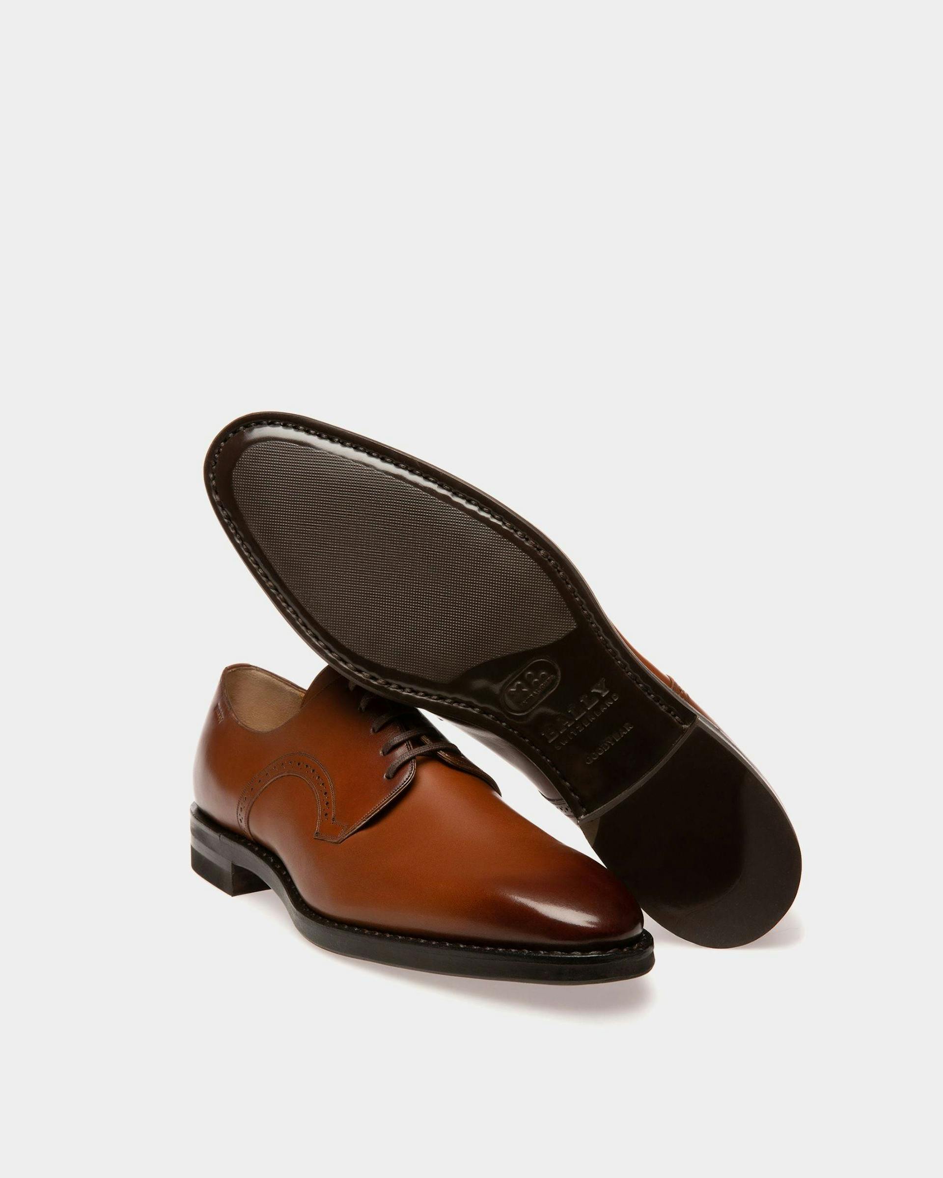 Scrivani Leather Derbies In Brown - Men's - Bally - 03