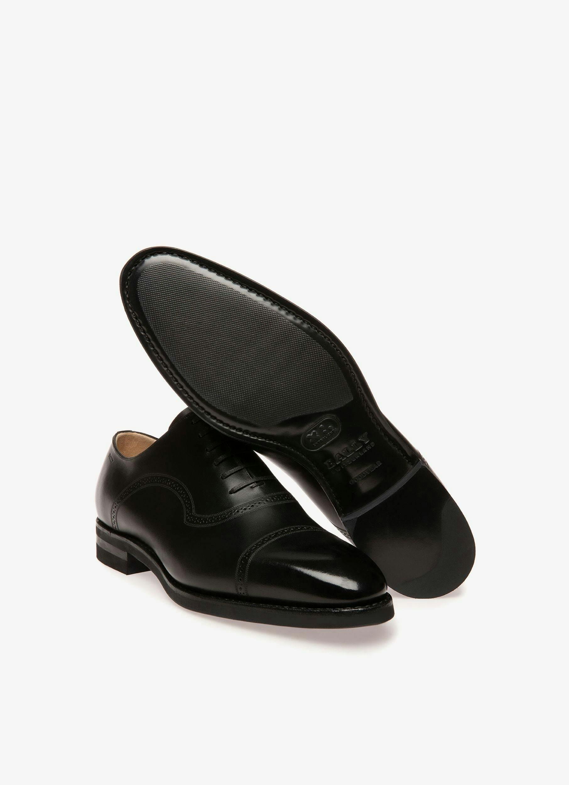 Scribe Novo Oxford Shoes In Black Leather - Men's - Bally - 03