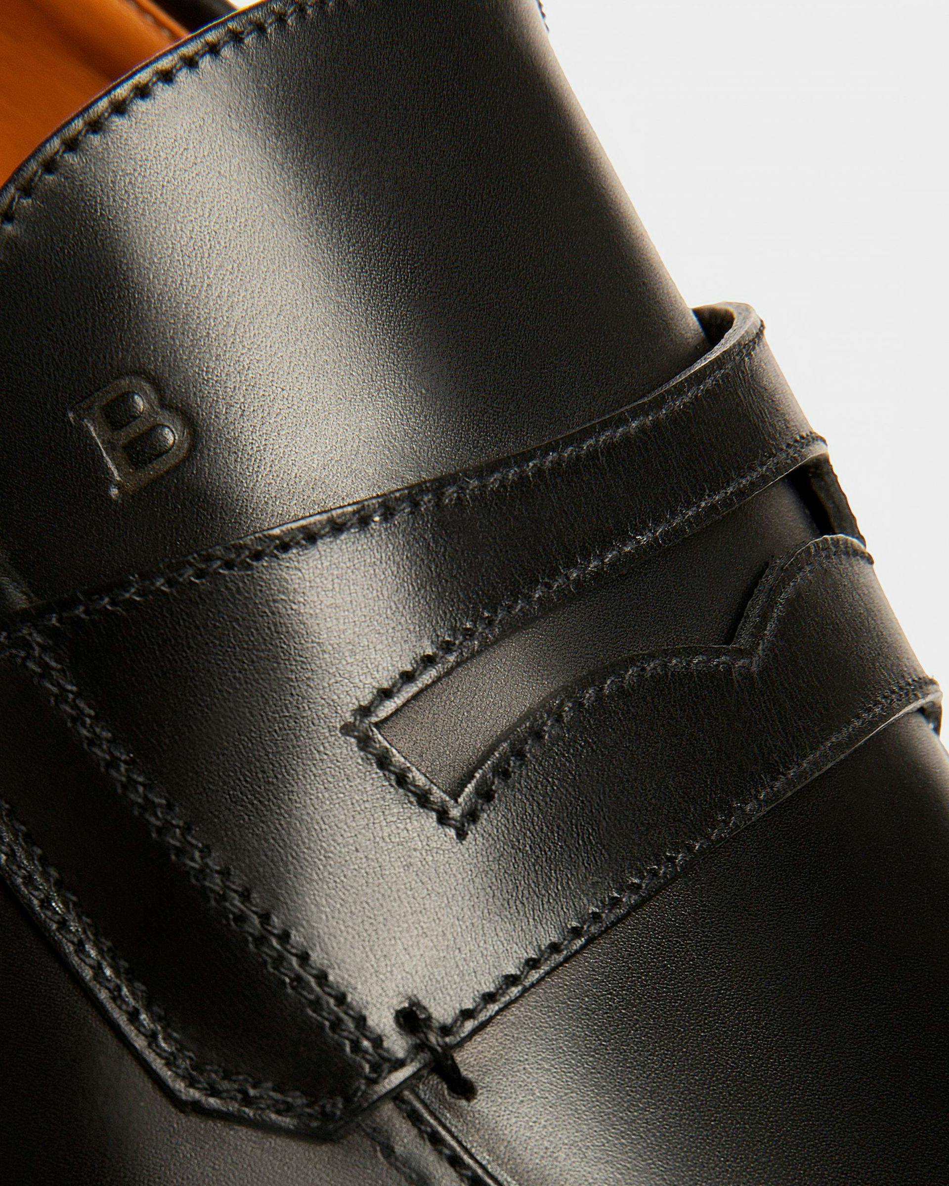 Webb Men's Calf Leather Penny Loafer In Black - Men's - Bally - 05