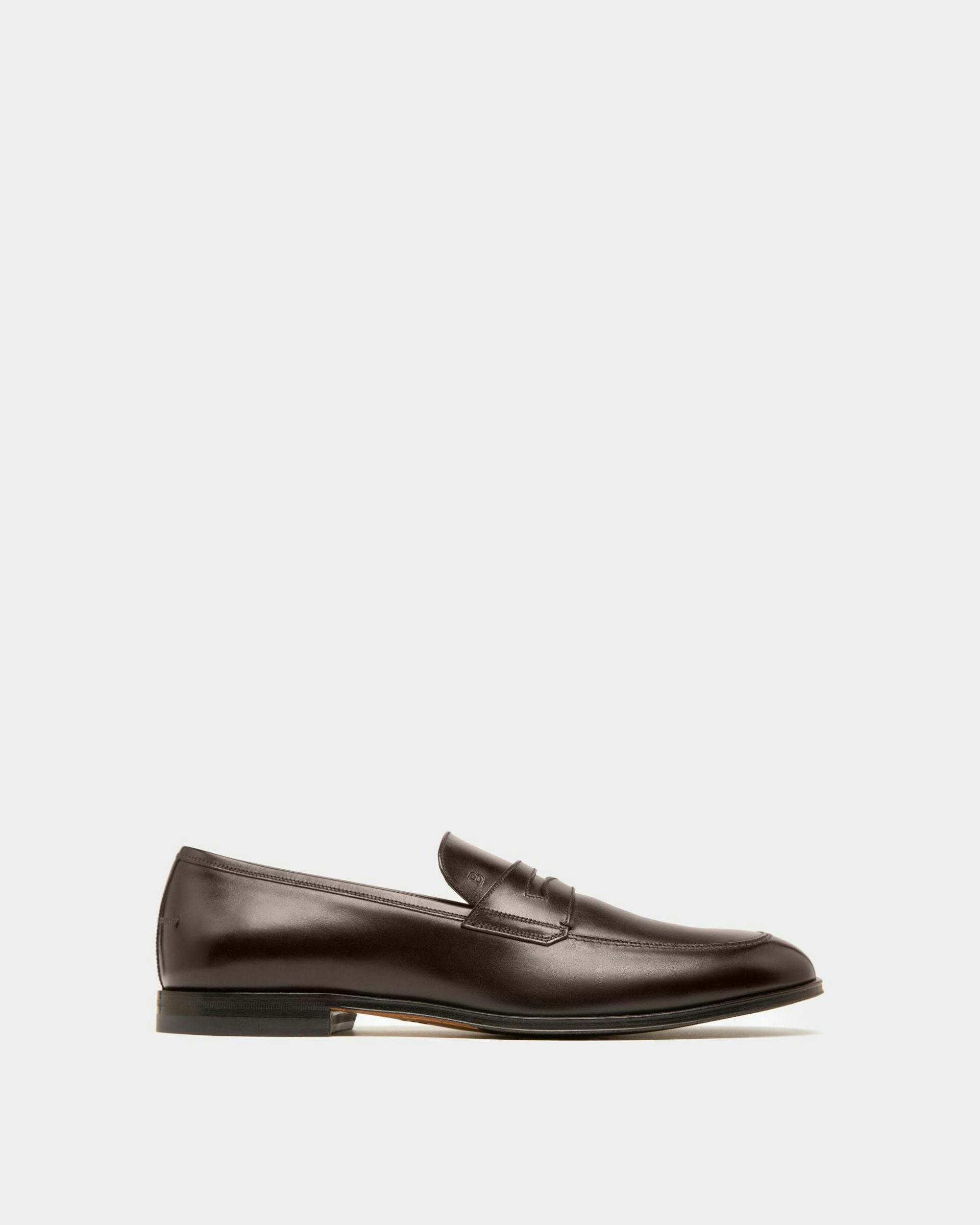 Webb Leather Loafers In Brown - Men's - Bally - 01