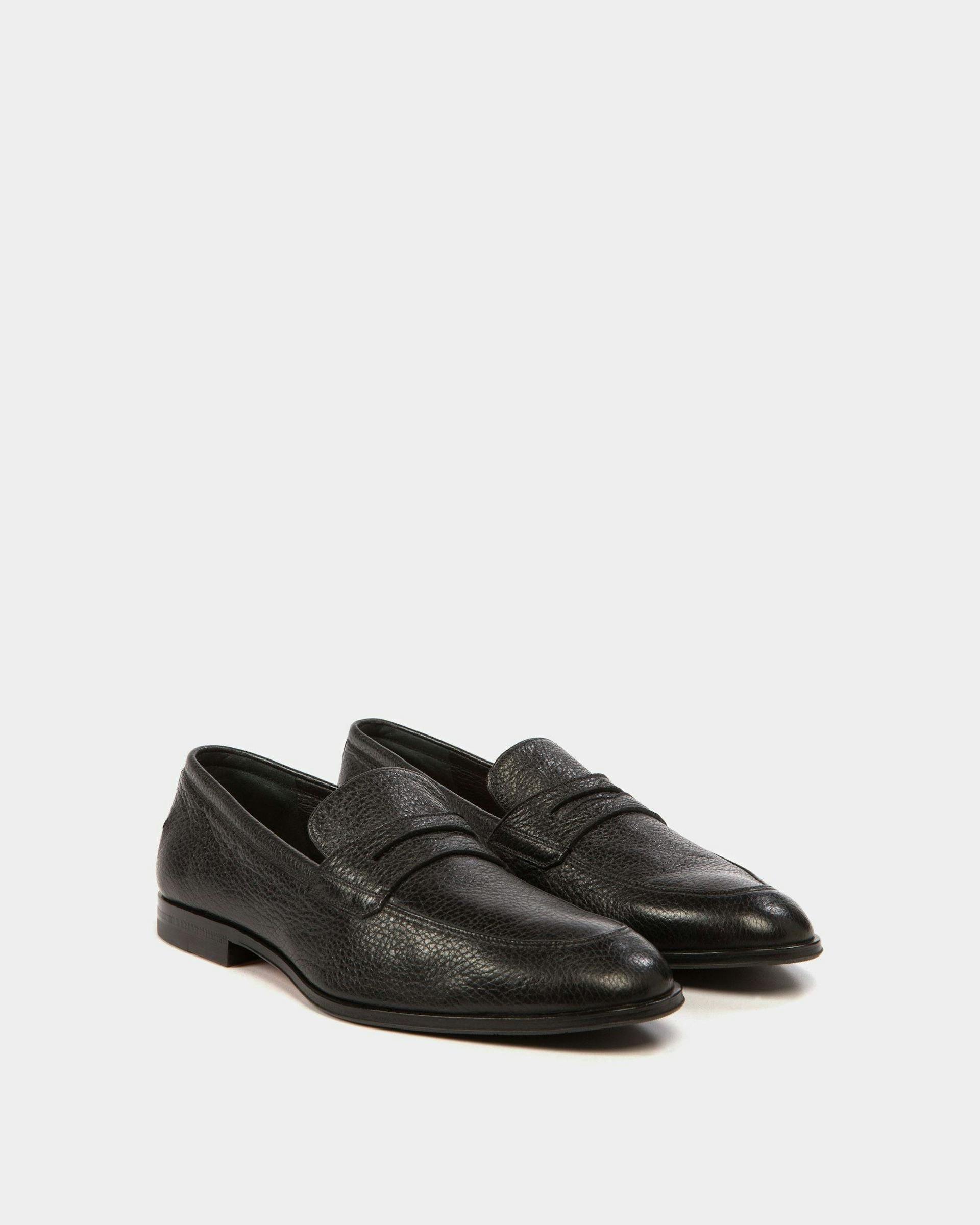Webb Leather Loafers In Black - Men's - Bally - 02
