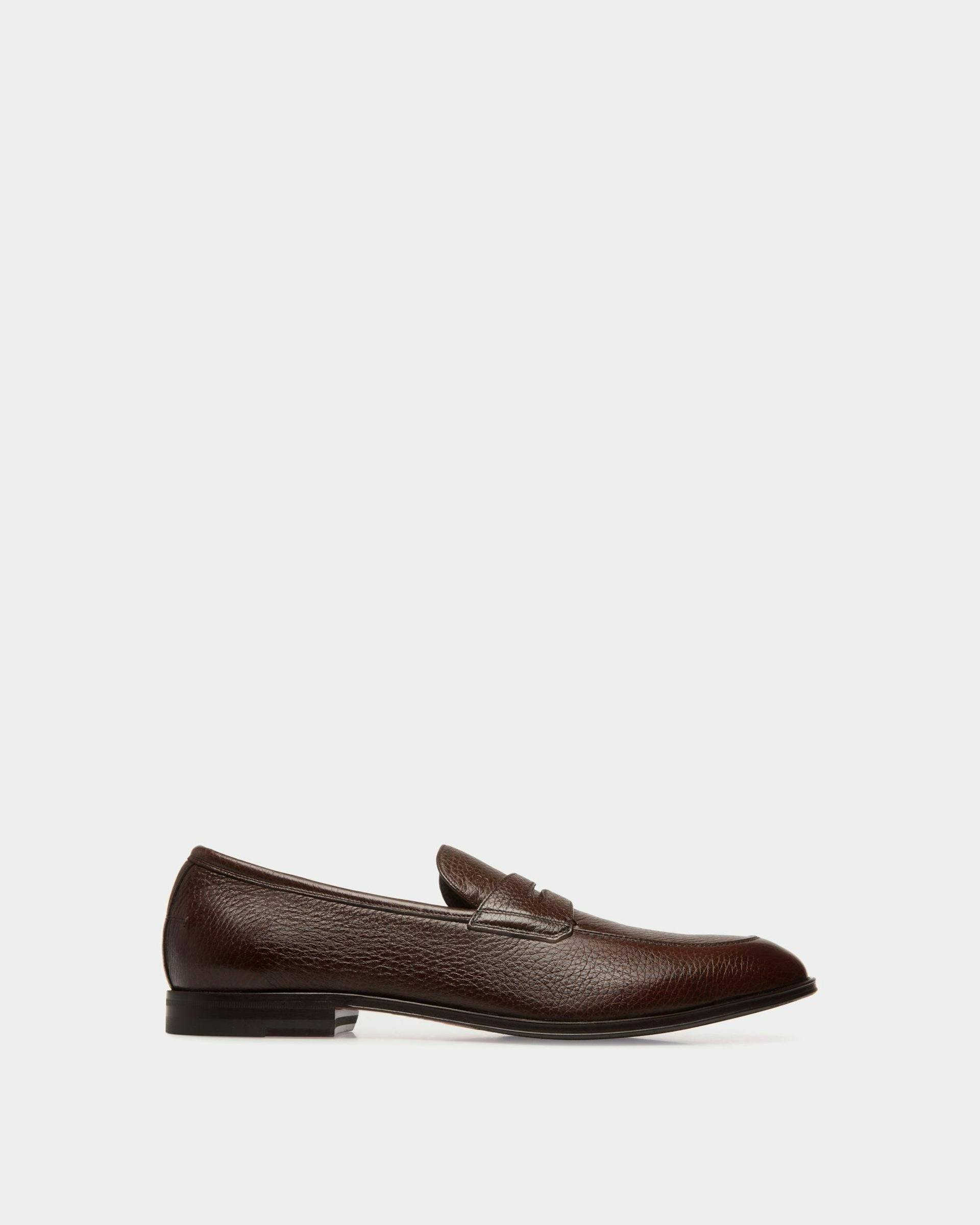 Webb Leather Loafers In Brown - Men's - Bally - 01