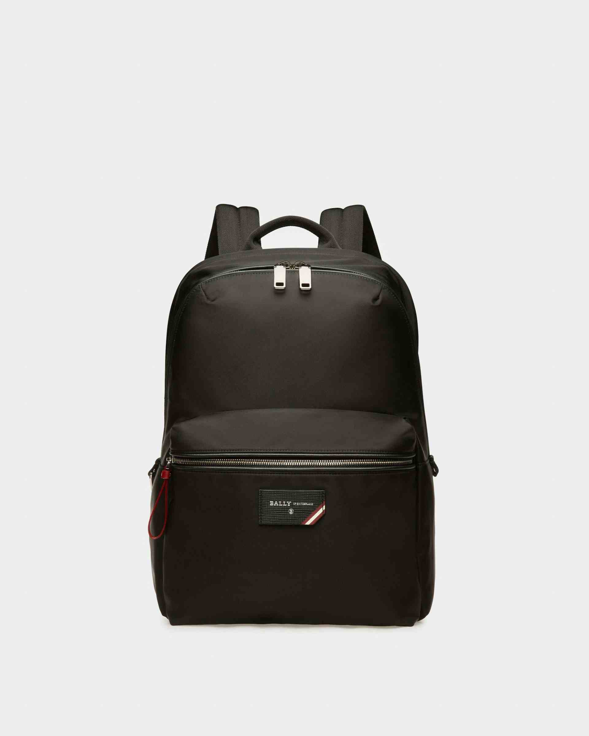 Explore Backpack In Black Leather And Nylon - Men's - Bally