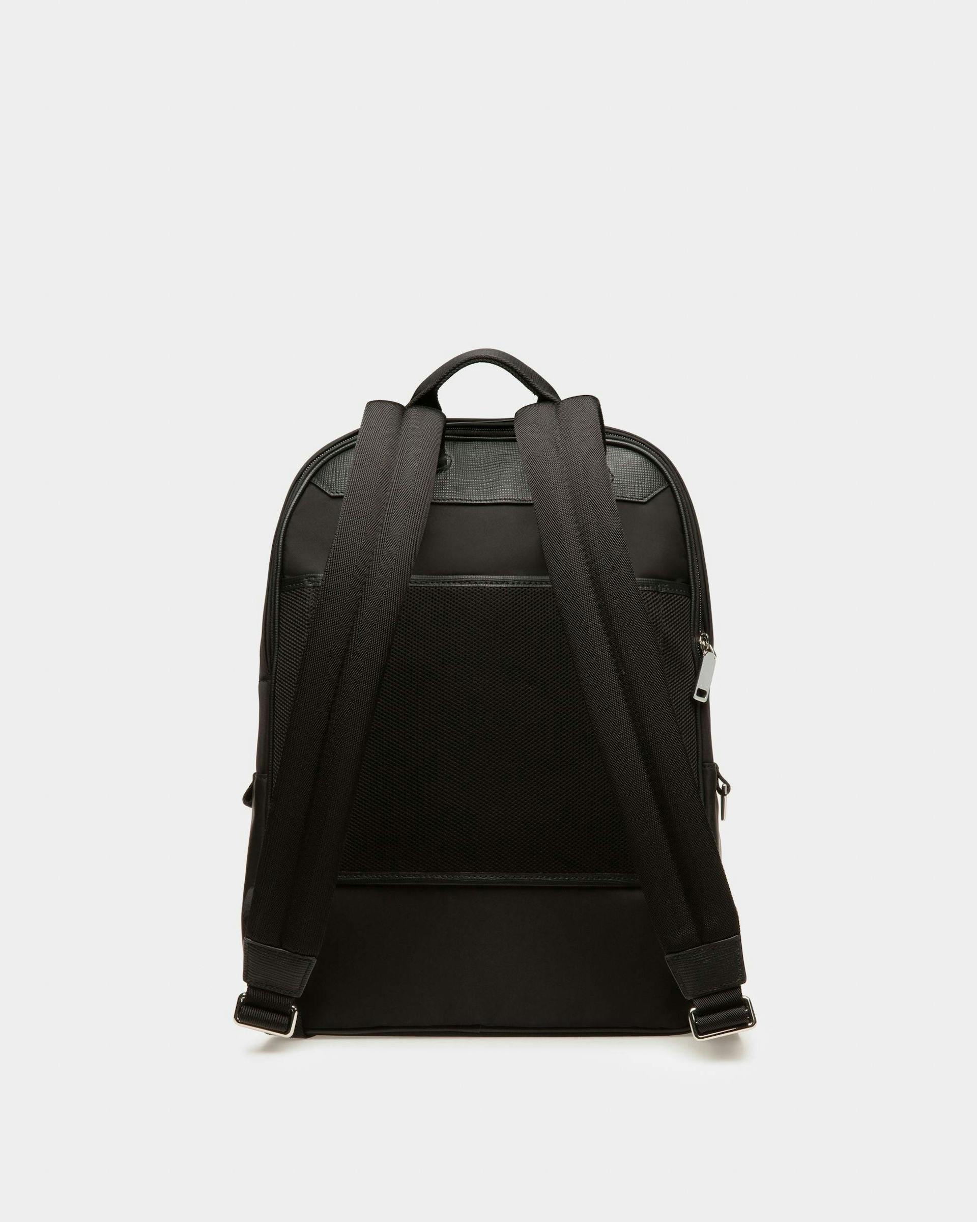 Explore Backpack In Black Leather And Nylon - Men's - Bally - 02